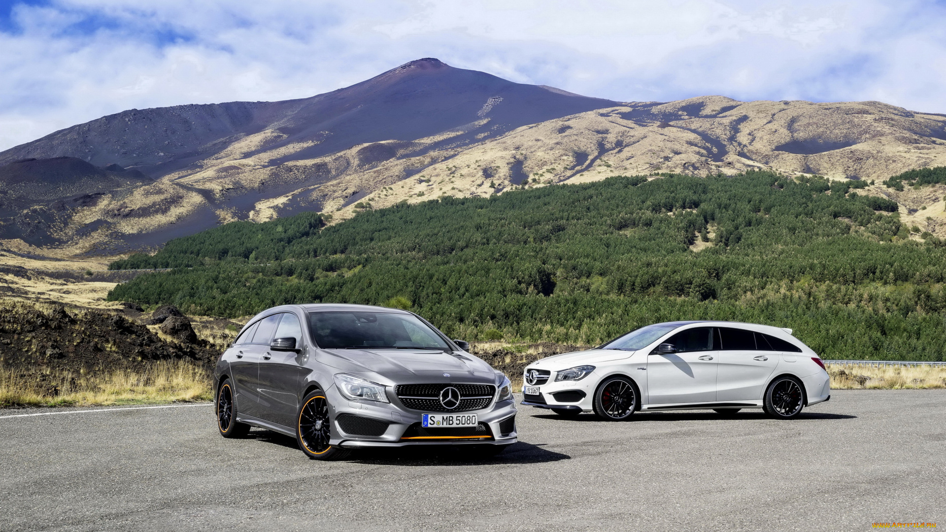 2015, mercedes-benz, cla, 45, amg, shooting, brake, автомобили, mercedes-benz, металлик, серый, тюнинг, белый