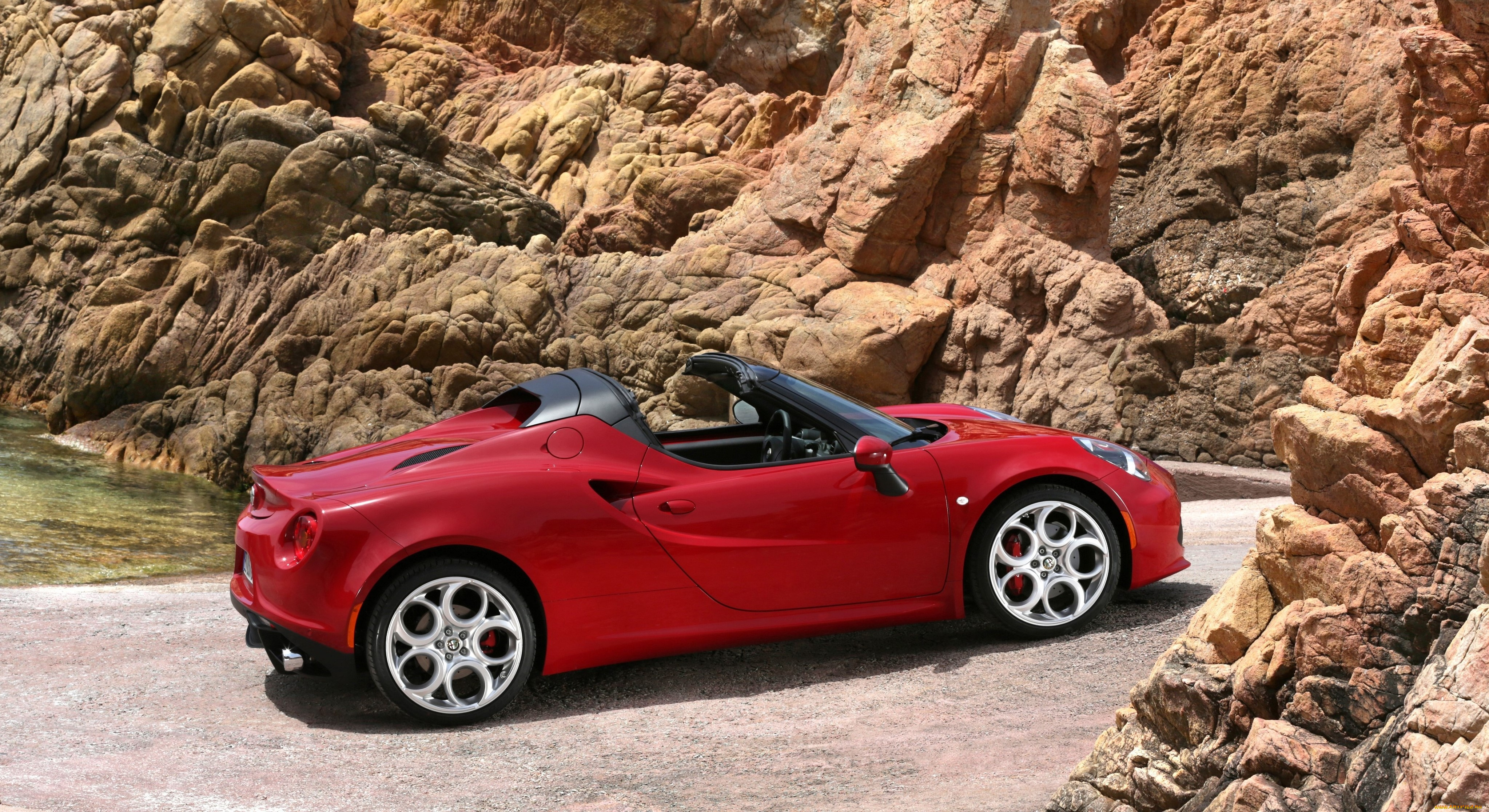 автомобили, alfa, romeo, 4c, spider, alfa, romeo, красный, 2015г, 960