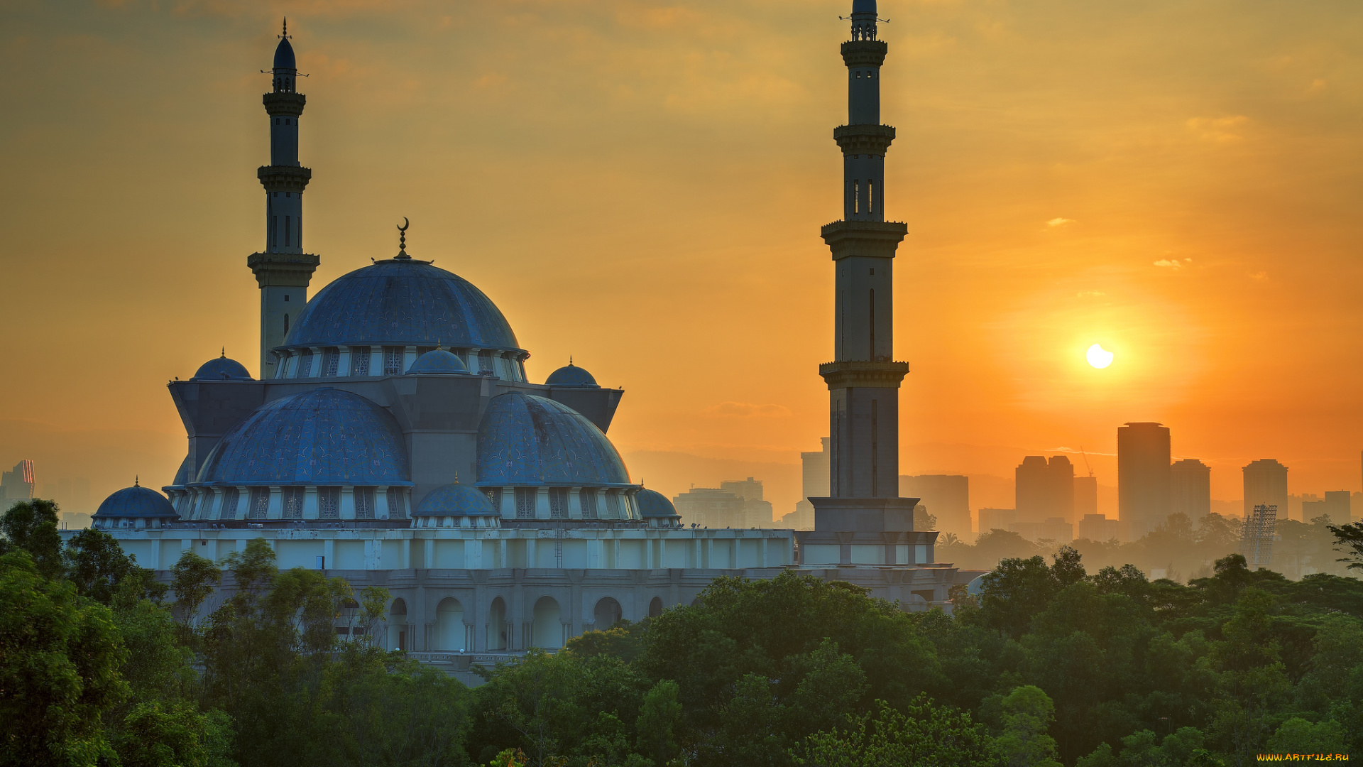 partial, solar, eclipse, in, kuala, lumpur, города, куала-лумпур, , малайзия, м4четь