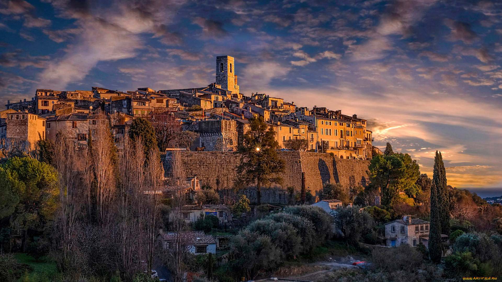 saint-paul-de-vence, france, города, -, панорамы