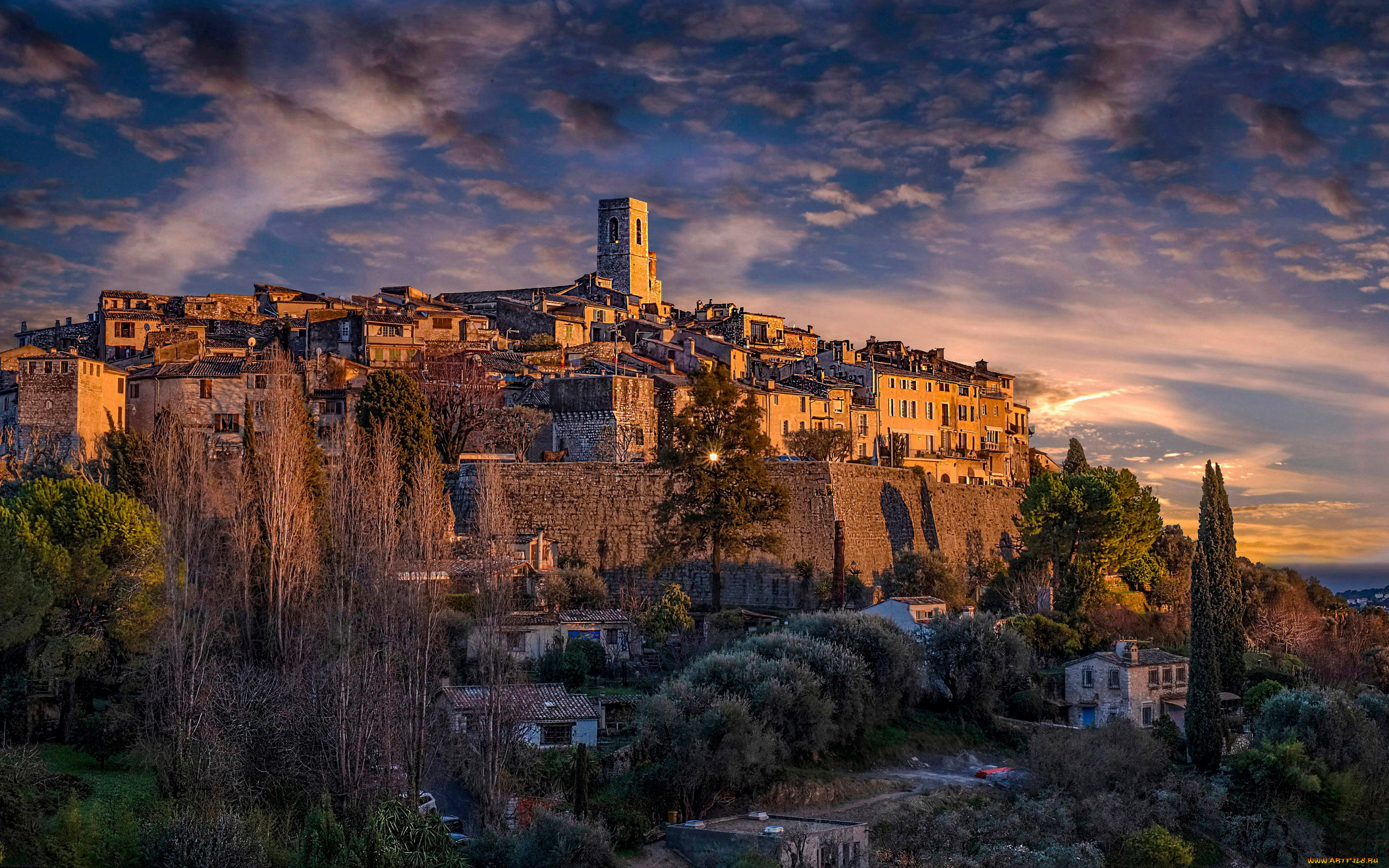 saint-paul-de-vence, france, города, -, панорамы