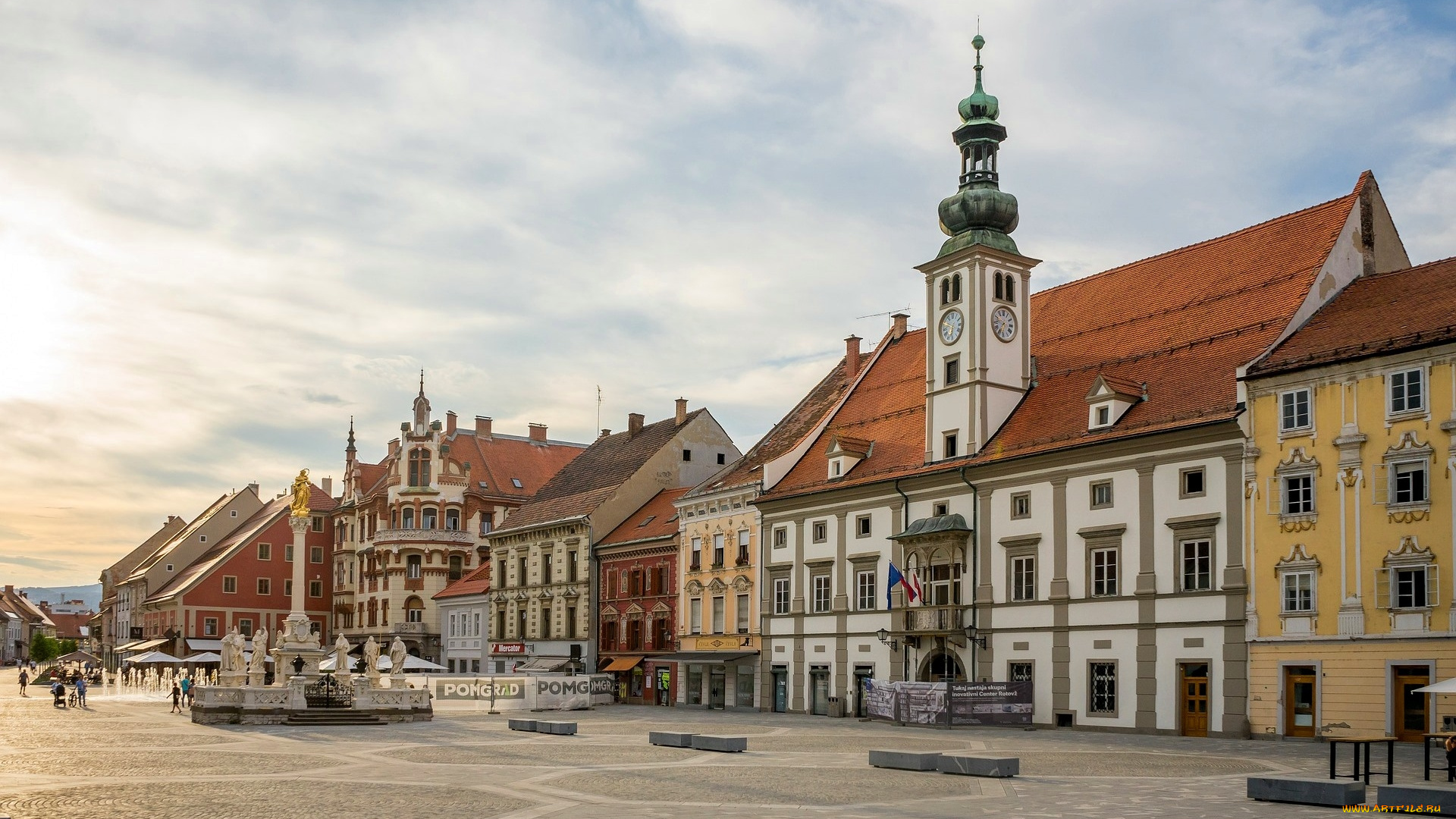 town, hall, maribor, slovenia, города, -, улицы, , площади, , набережные, town, hall