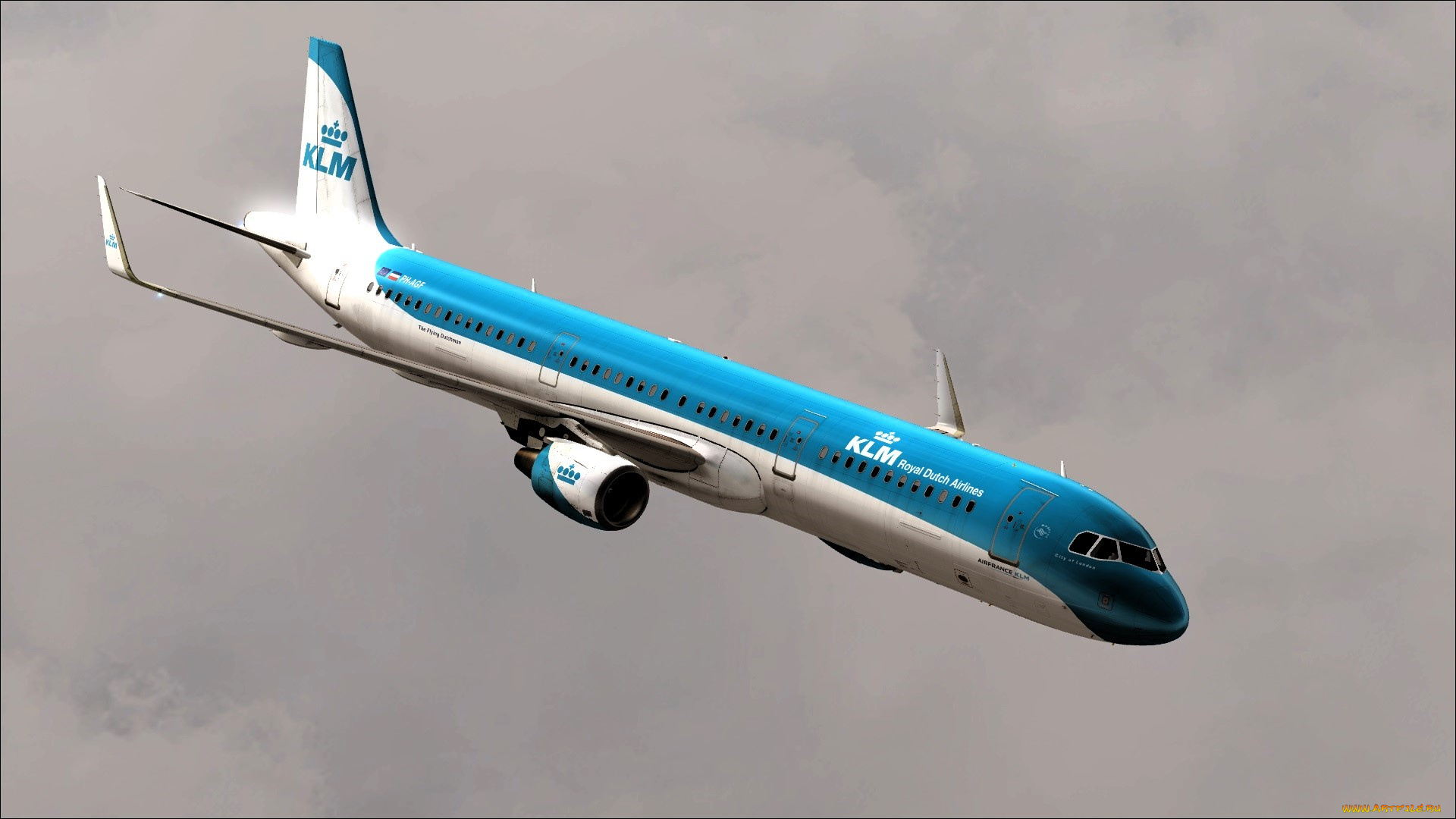 airbus, a321-200, klm, авиация, пассажирские, самолёты, самолет, полет, небо