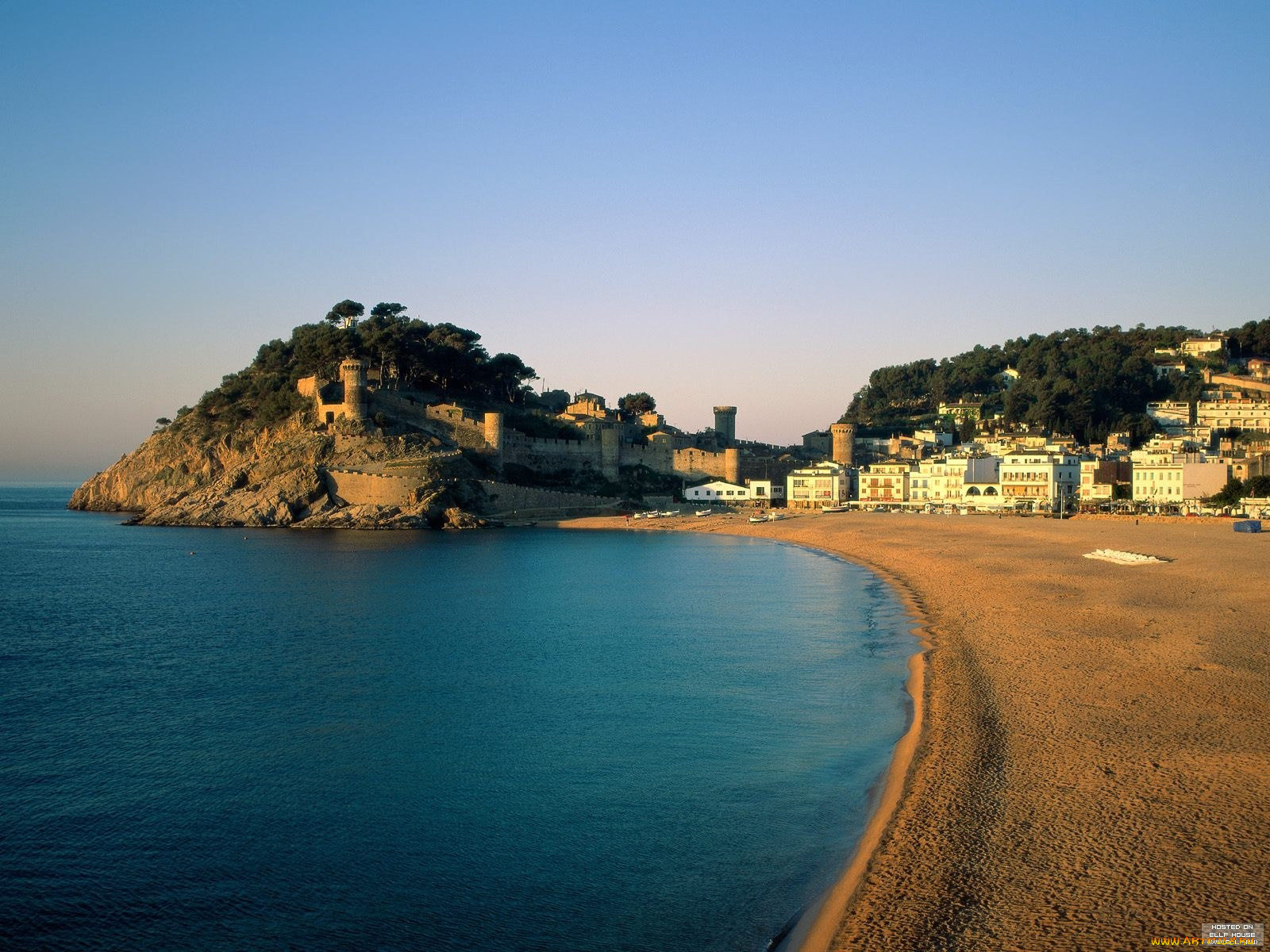 города, пейзажи, tossa, de, mar, costa, brava, spain