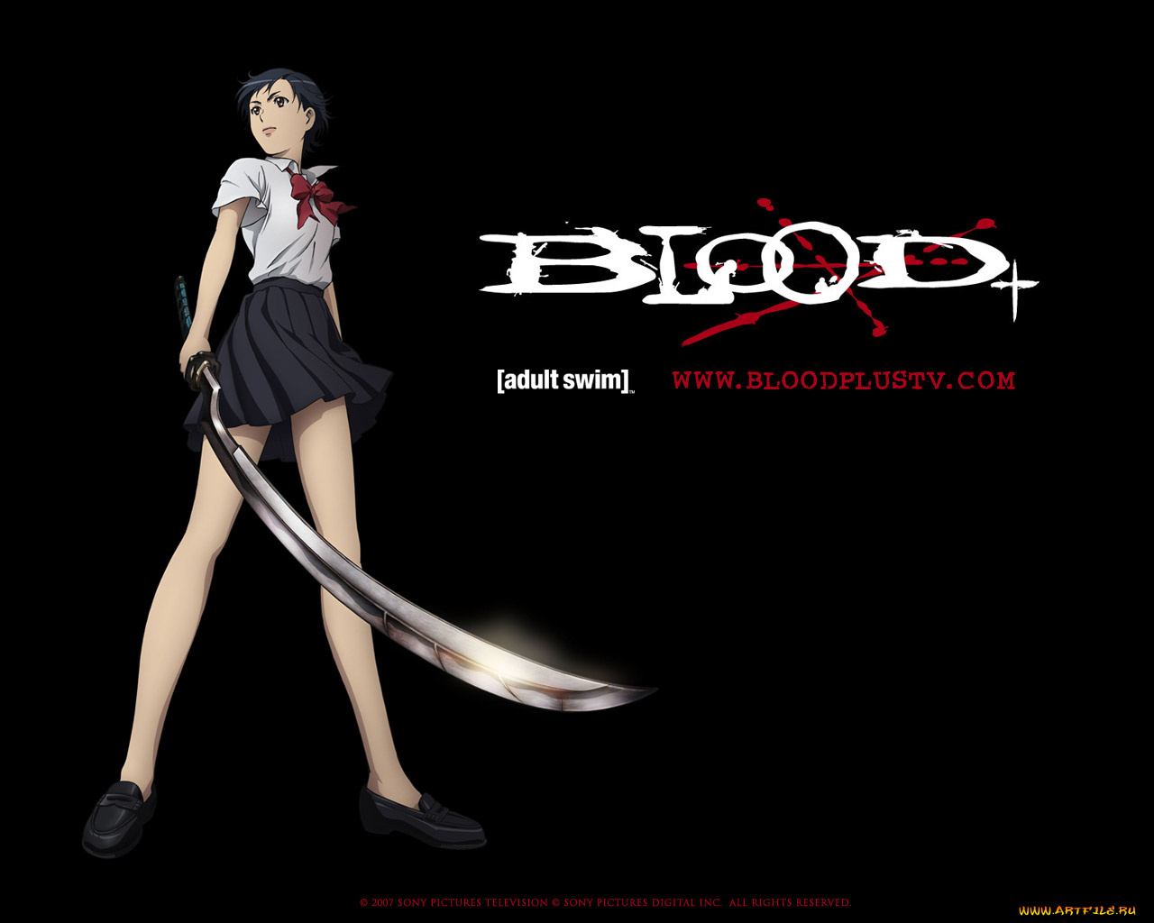 bloodplus, аниме, blood, 