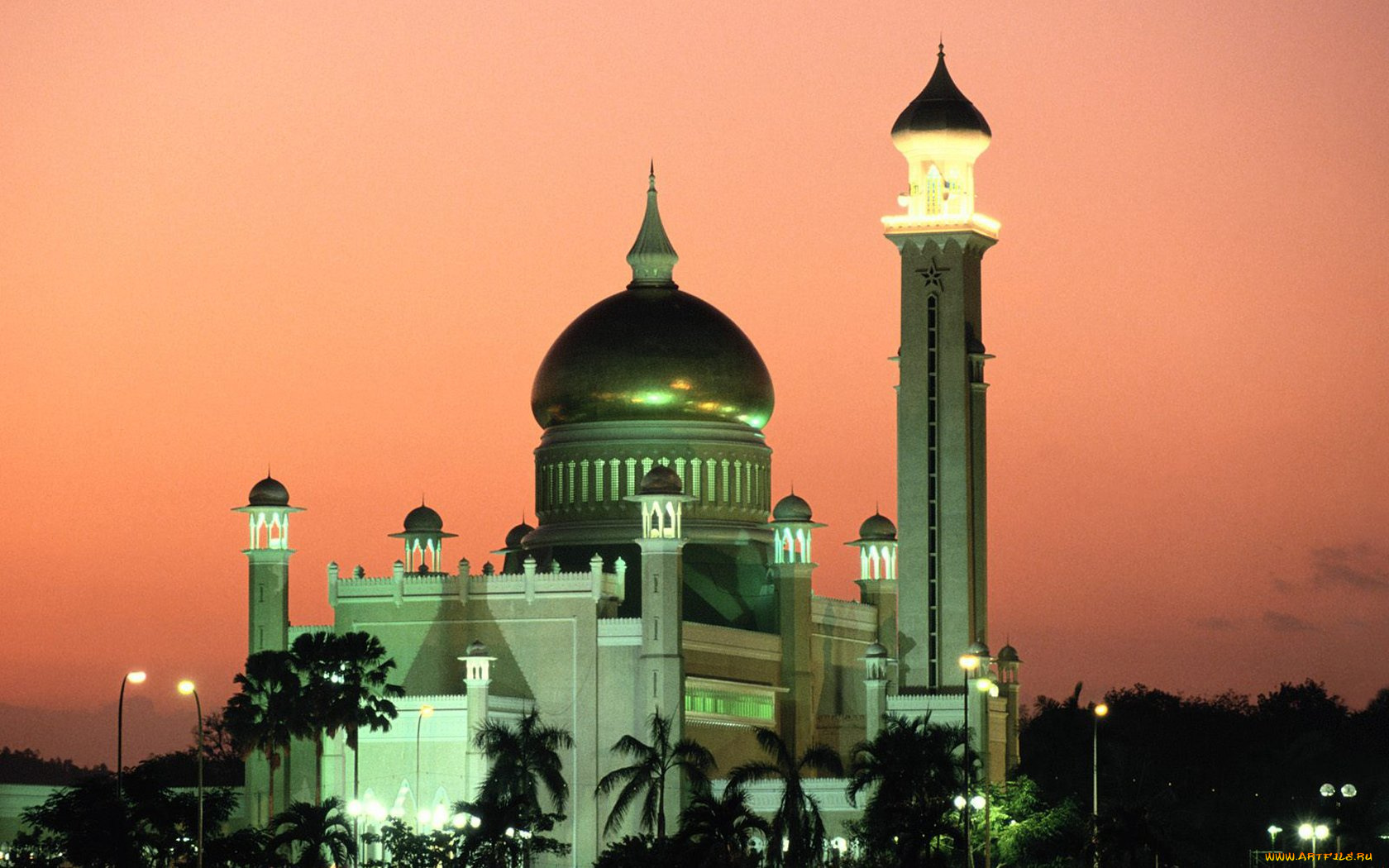 sultan, omar, ali, saifuddin, mosque, brunei, города, мечети, медресе