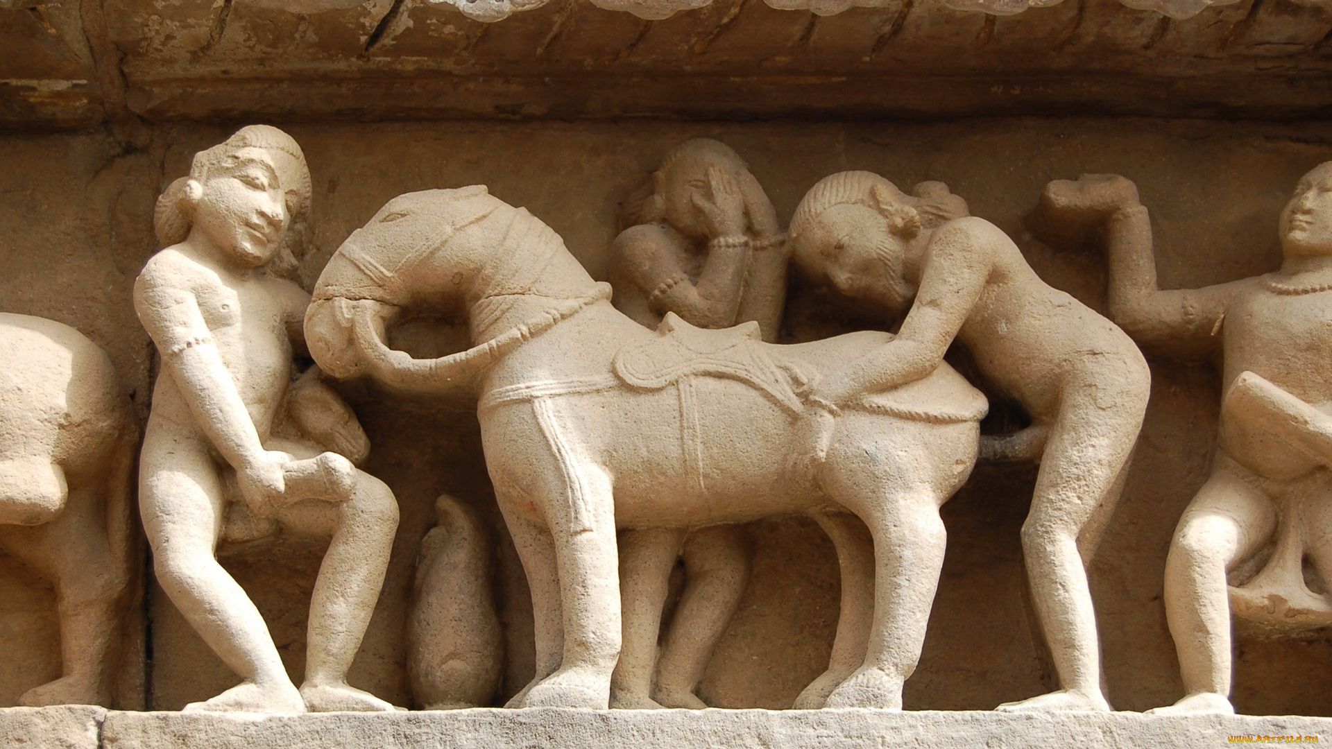 erotic, khajuraho, temple, art, india, разное, рельефы, статуи, музейные, экспонаты