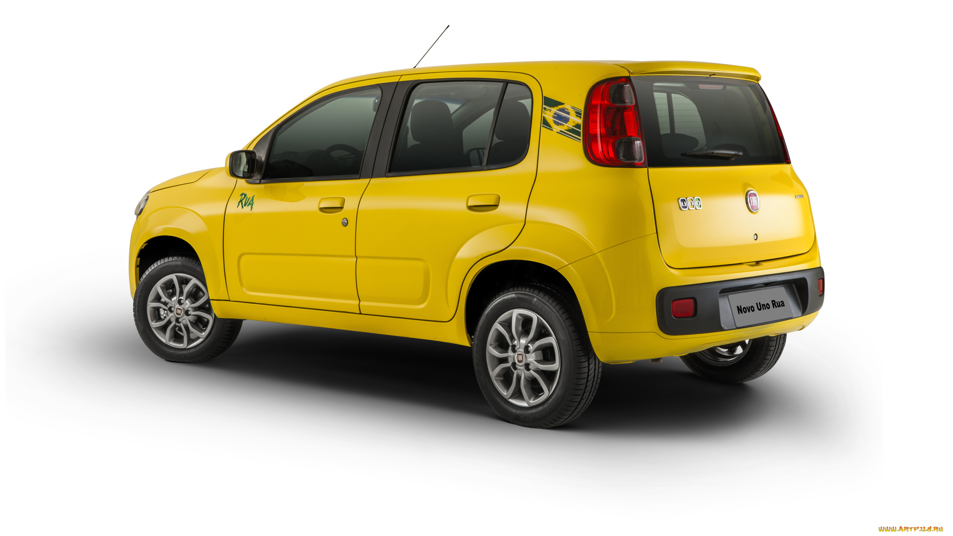 2014, fiat, uno, rua, автомобили, fiat, uno, rua, желтый, тюнинг