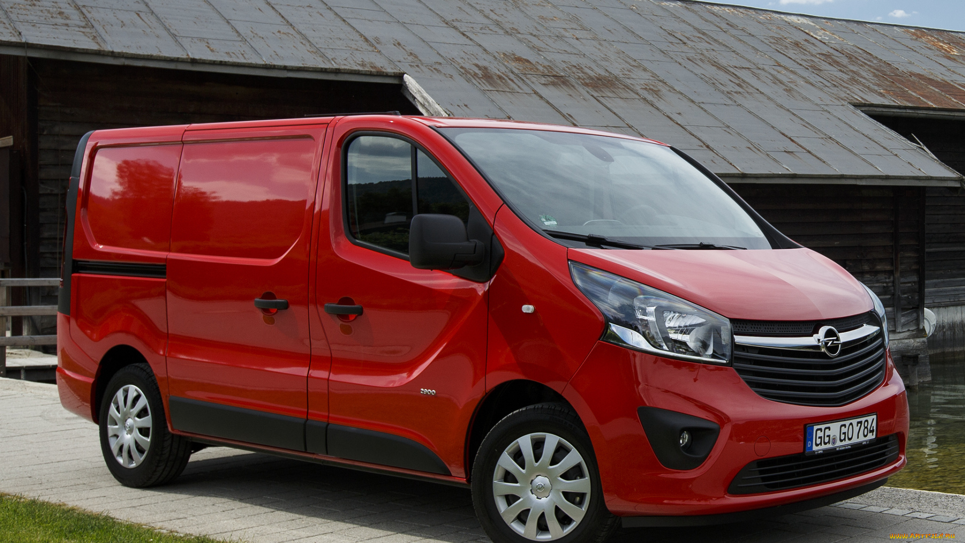 автомобили, opel, van, vivaro, красный, 2014г, biturbo