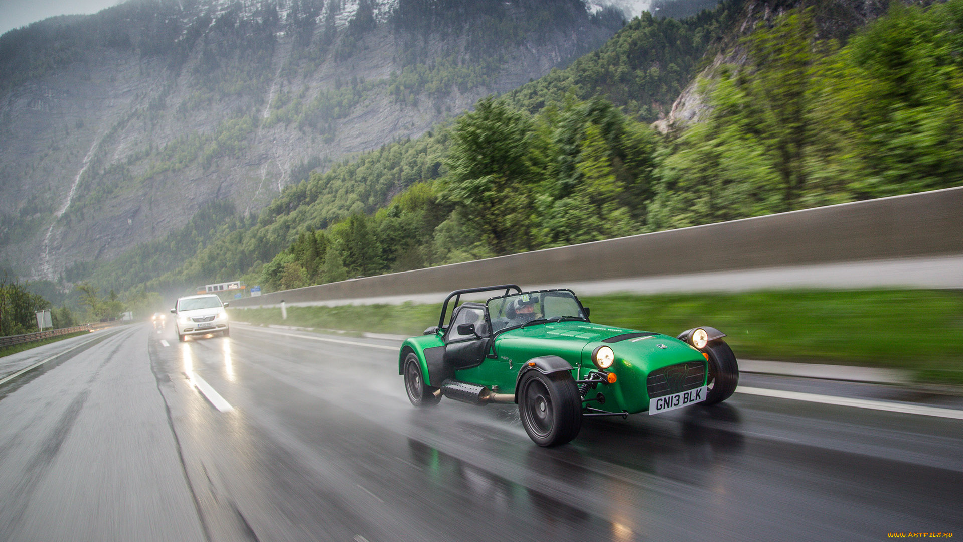 caterham, автомобили, горы, шоссе, авто, спортивный