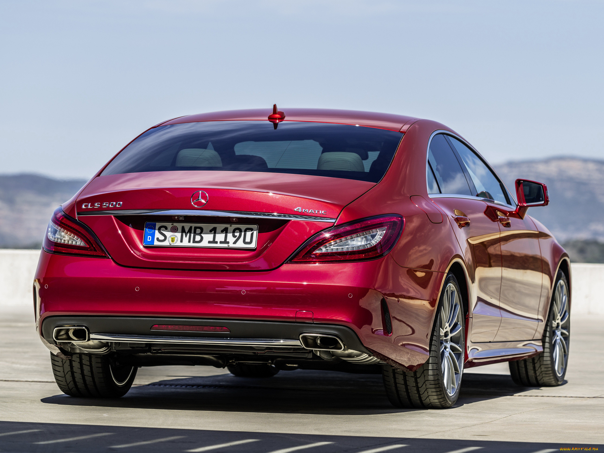 автомобили, mercedes-benz, sports, cls, 500, 4matic, amg, красный, 2014г, с218, package