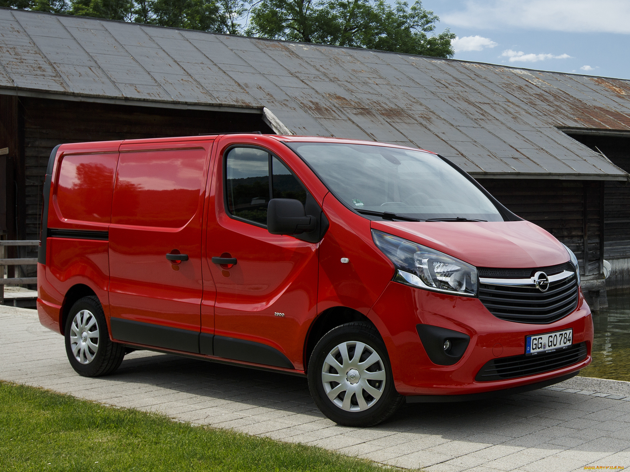 автомобили, opel, van, vivaro, красный, 2014г, biturbo