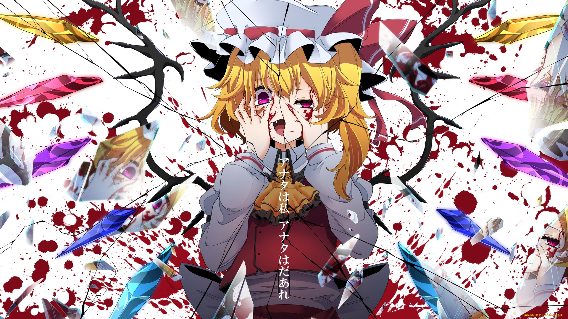 аниме, touhou, девочка