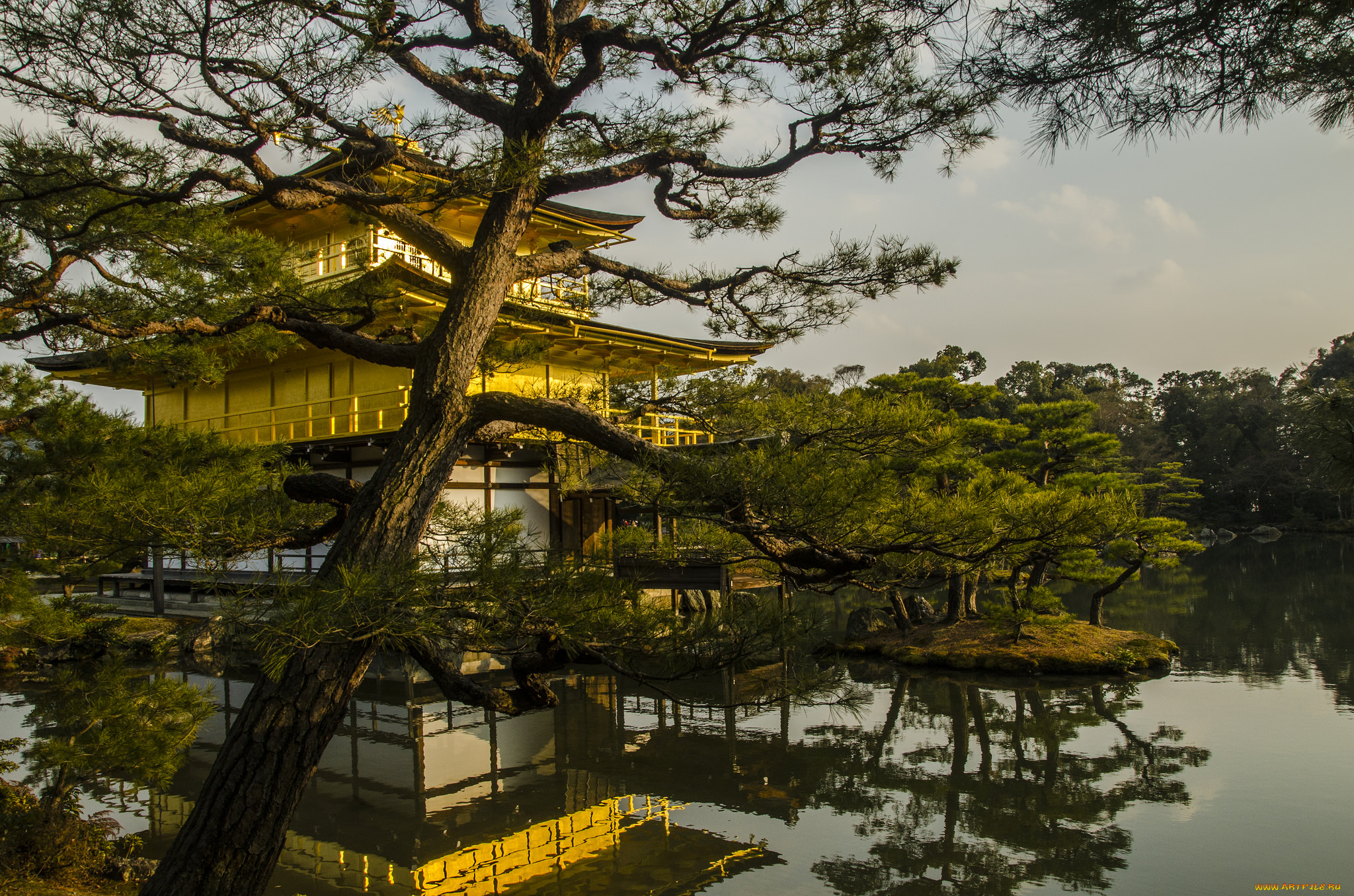 kinkaku-ji, |, kyoto, города, киото, , Япония, храм