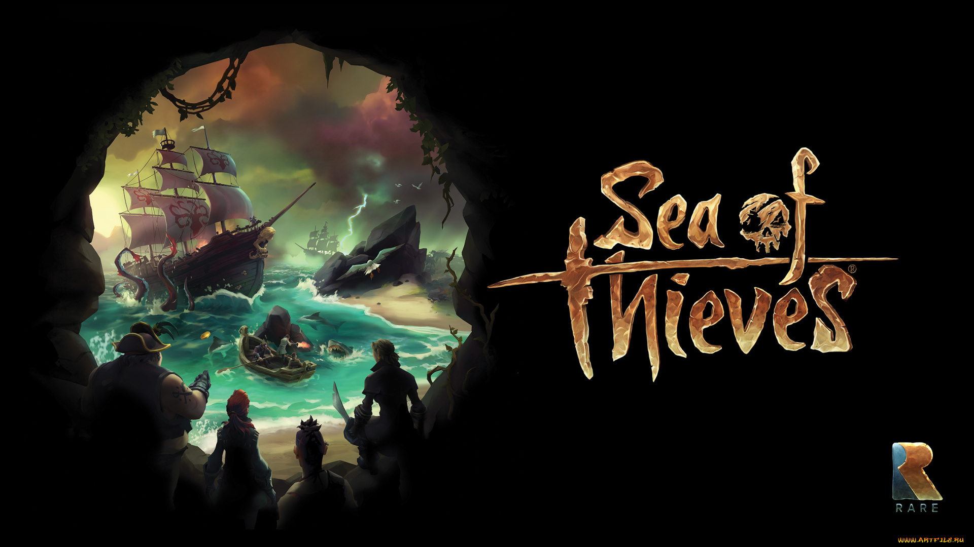 видео, игры, sea, of, thieves, sea, of, thieves, адвенчура, action, приключения