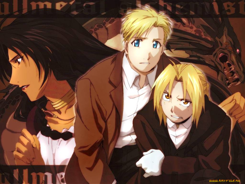 аниме, fullmetal, alchemist