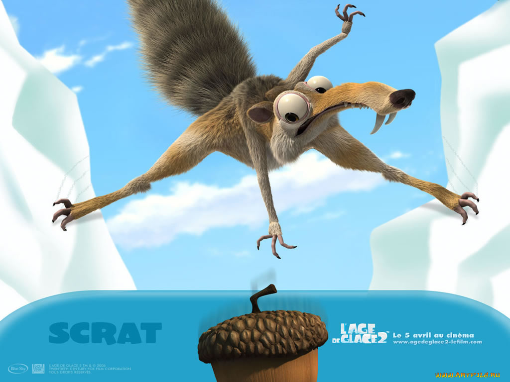 мультфильмы, ice, age, the, meltdown