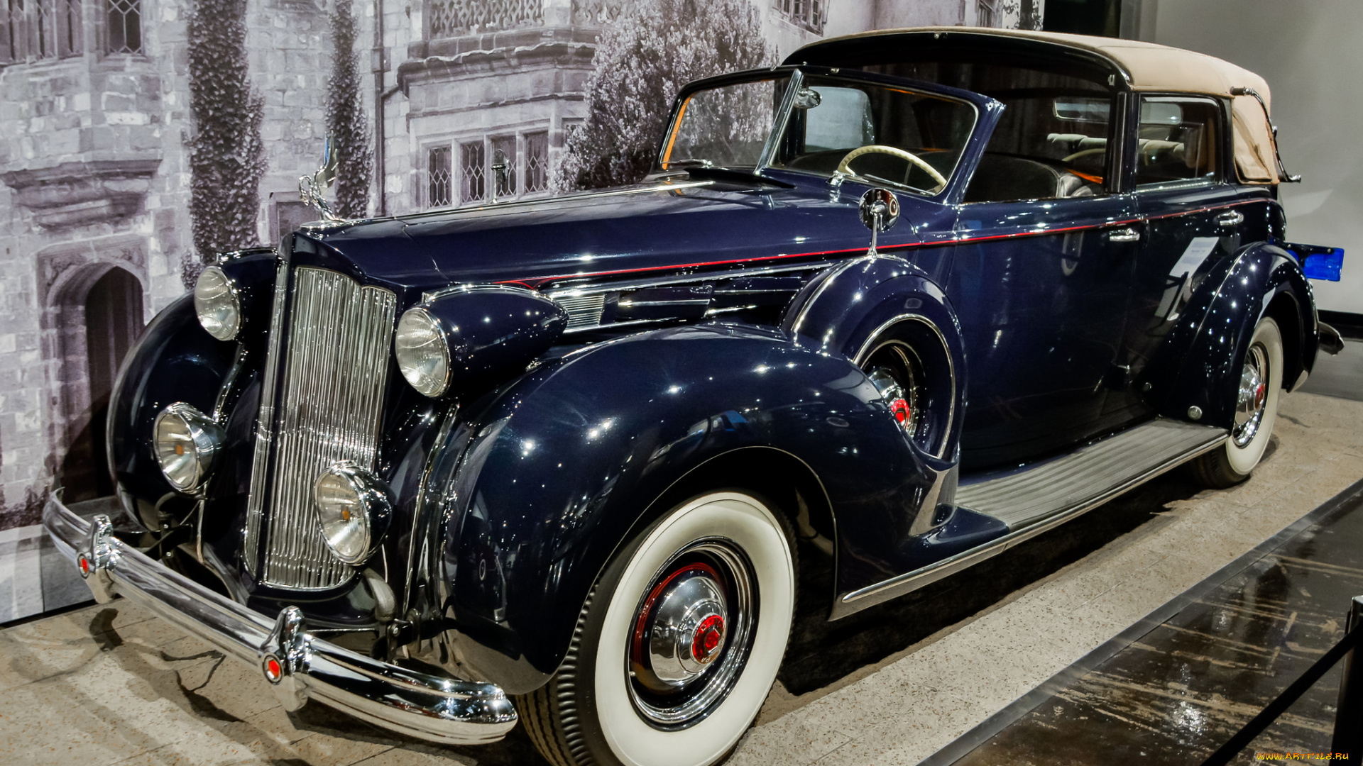 packard, hdr, 1938, автомобили, классика, транспортное, средство, автомобиль