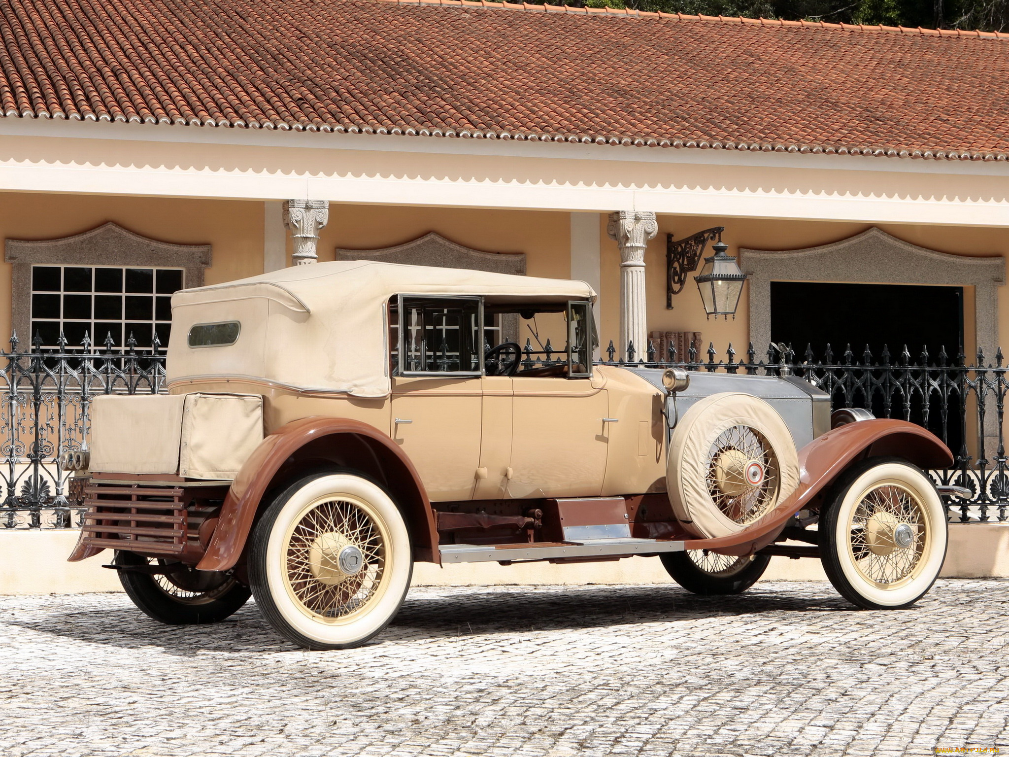 автомобили, rolls-royce, 40-50, hp, co, locke, ghost, silver, 1925г, tourer, all-weather