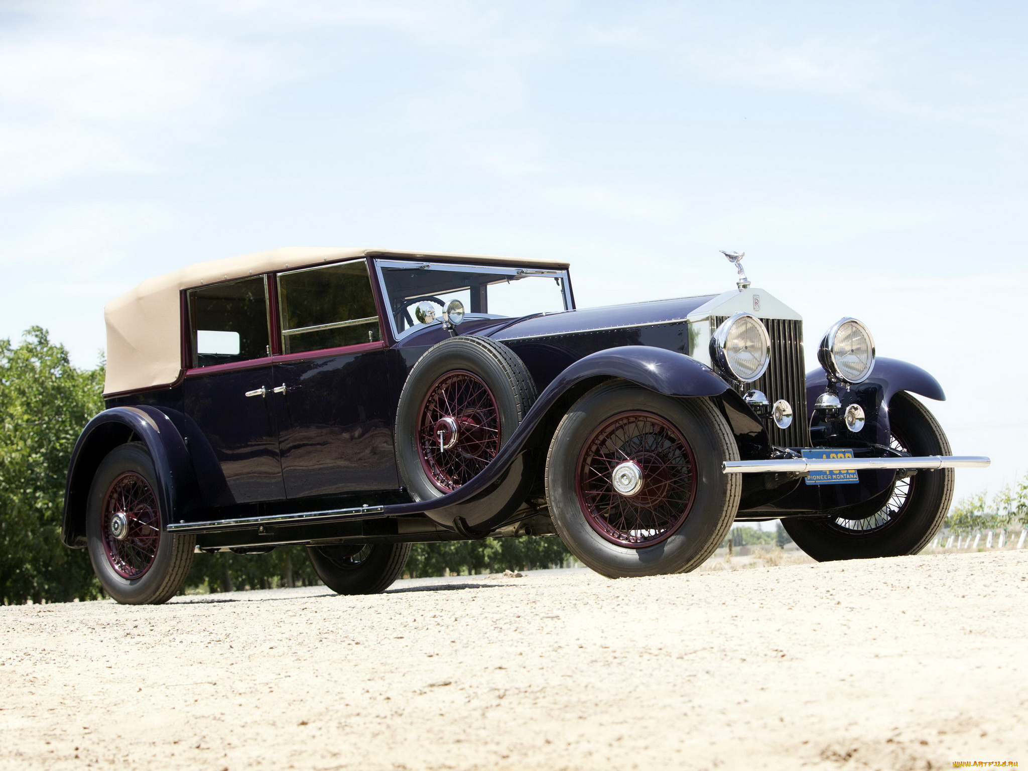 автомобили, rolls-royce, phantom, ii, hooper, tourer, all-weather, 1930г