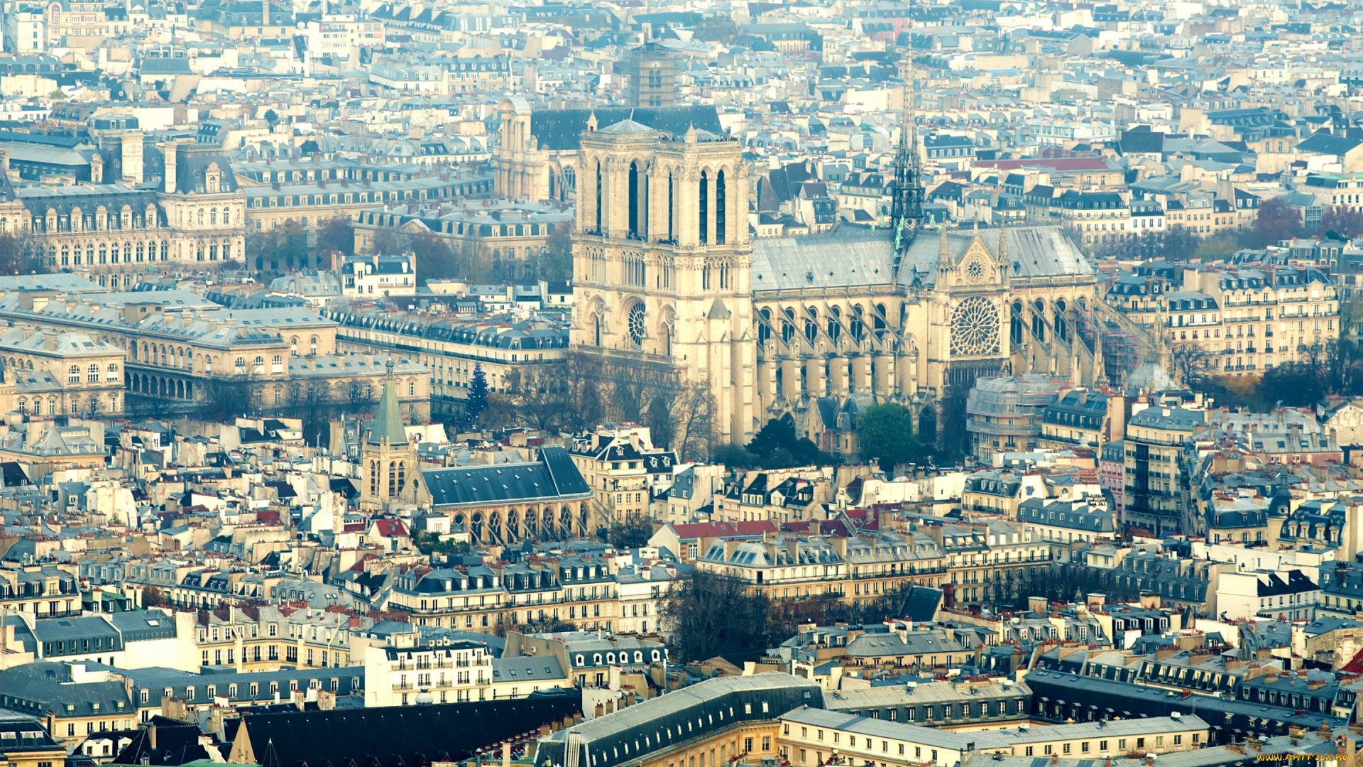города, париж, , франция, панорама, мегаполис, париж
