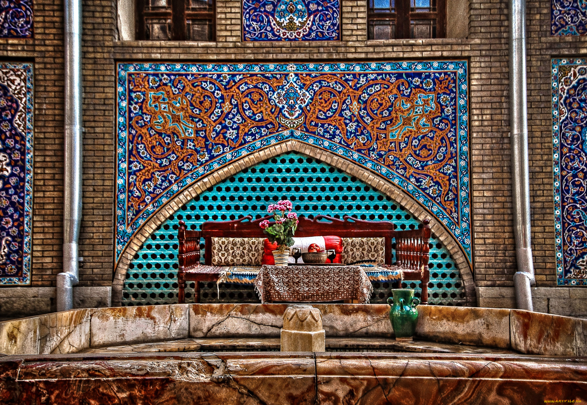 города, -, мечети, , медресе, цветы, архитектура, иран, история