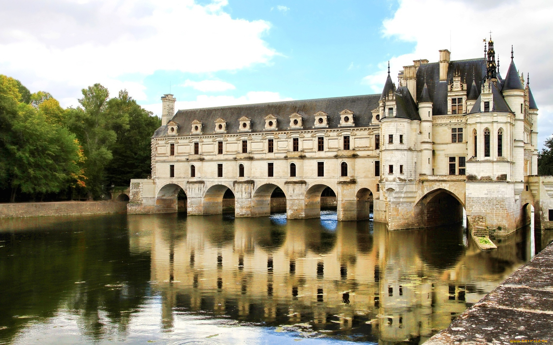 chateau, de, chenonceau, города, замок, шенонсо, , франция, chateau, de, chenonceau