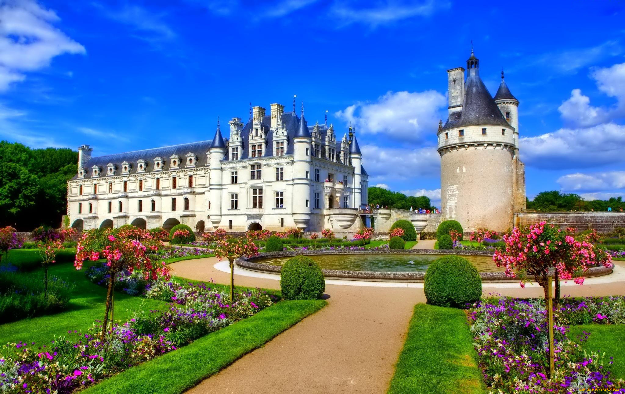 chateau, de, chenonceau, города, замок, шенонсо, , франция, chateau, de, chenonceau