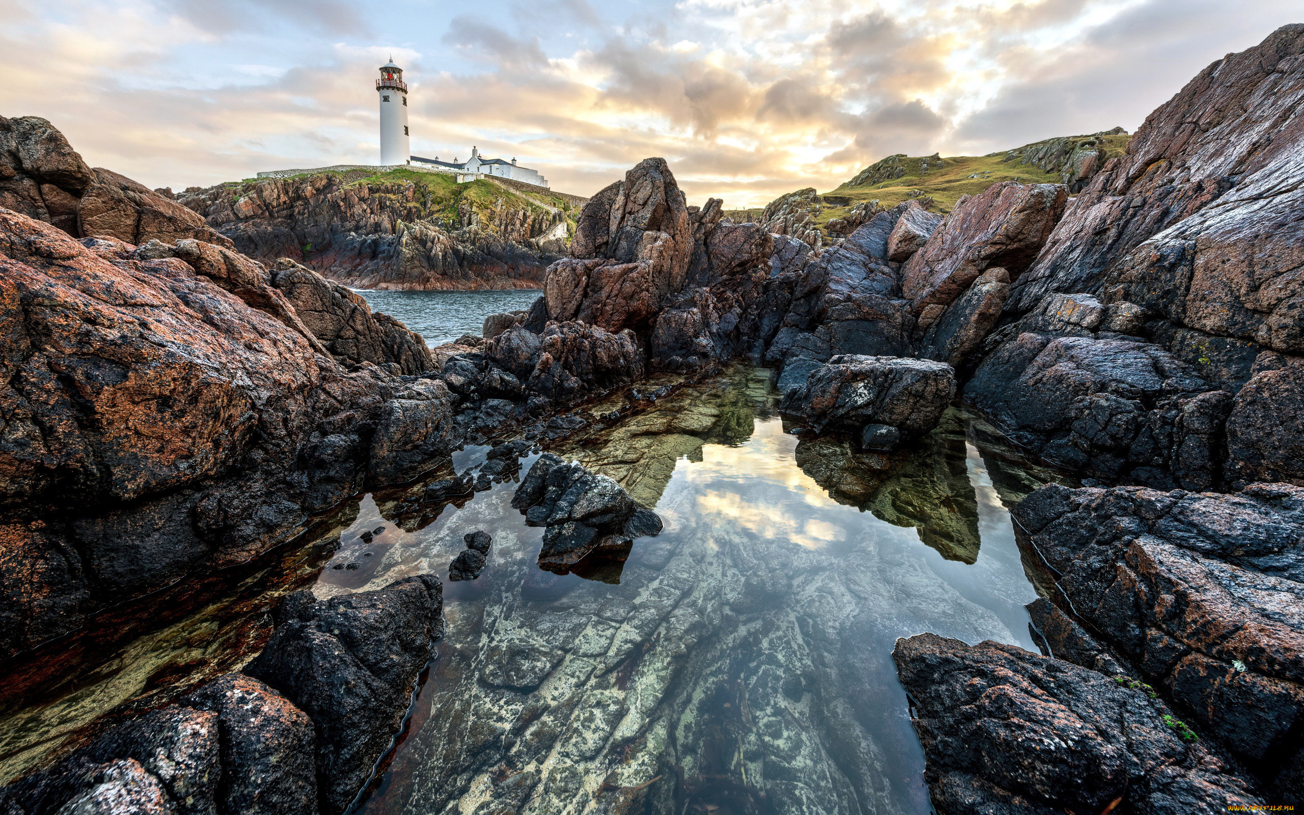 fanad, head, lighthouse, ireland, природа, маяки, fanad, head, lighthouse