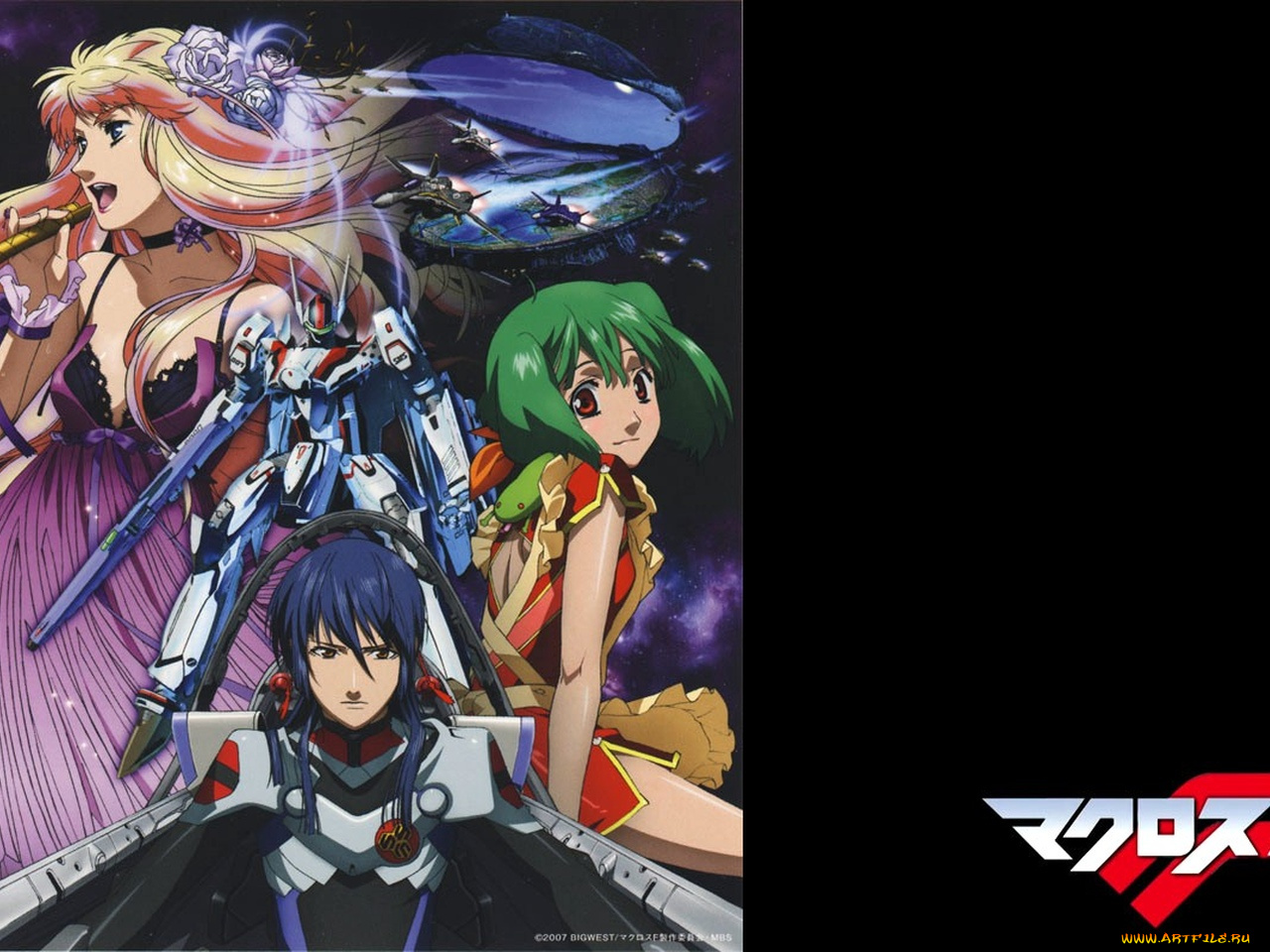 аниме, macross, frontier