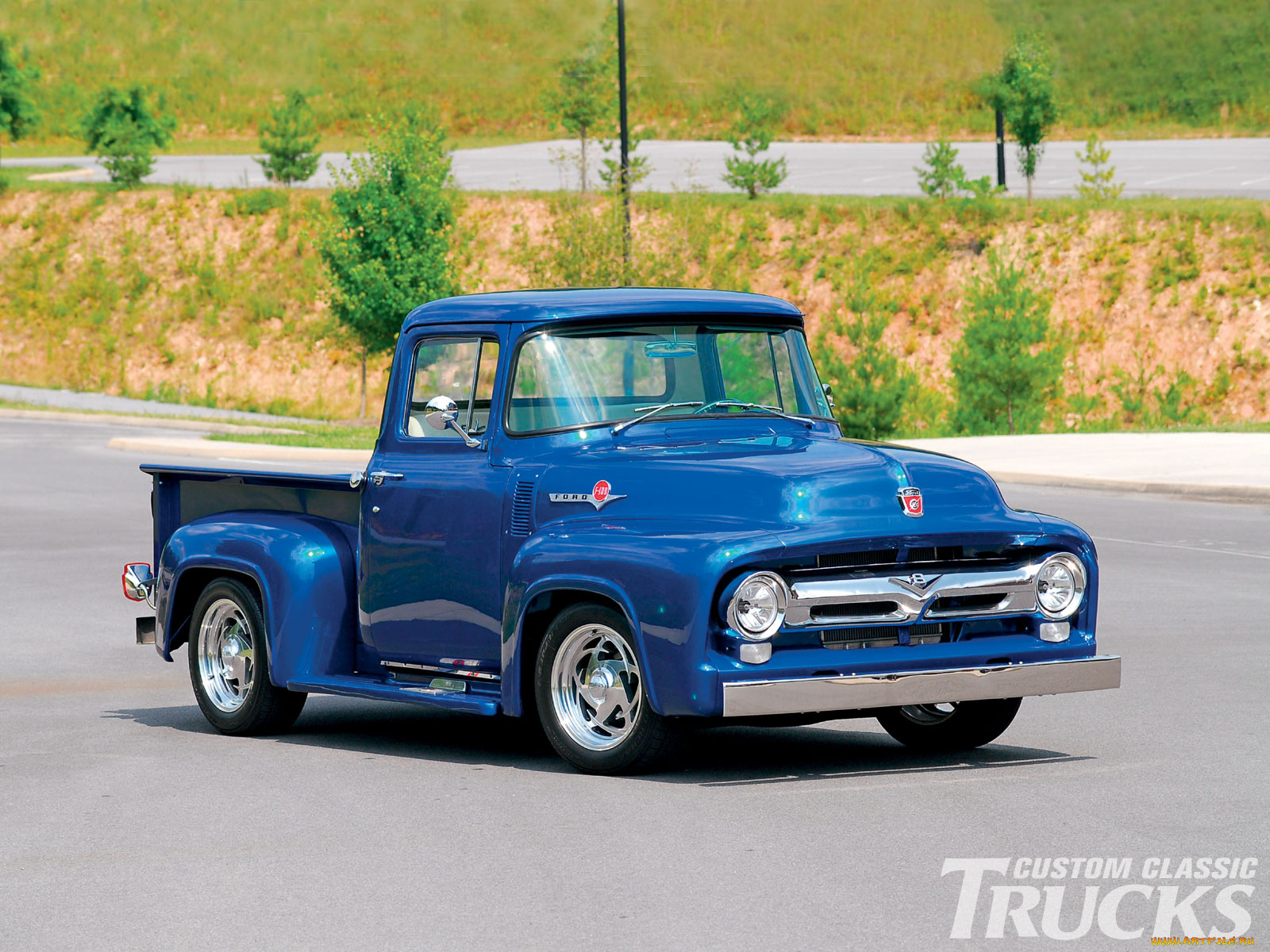 1956, ford, f100, автомобили, custom, pick, up