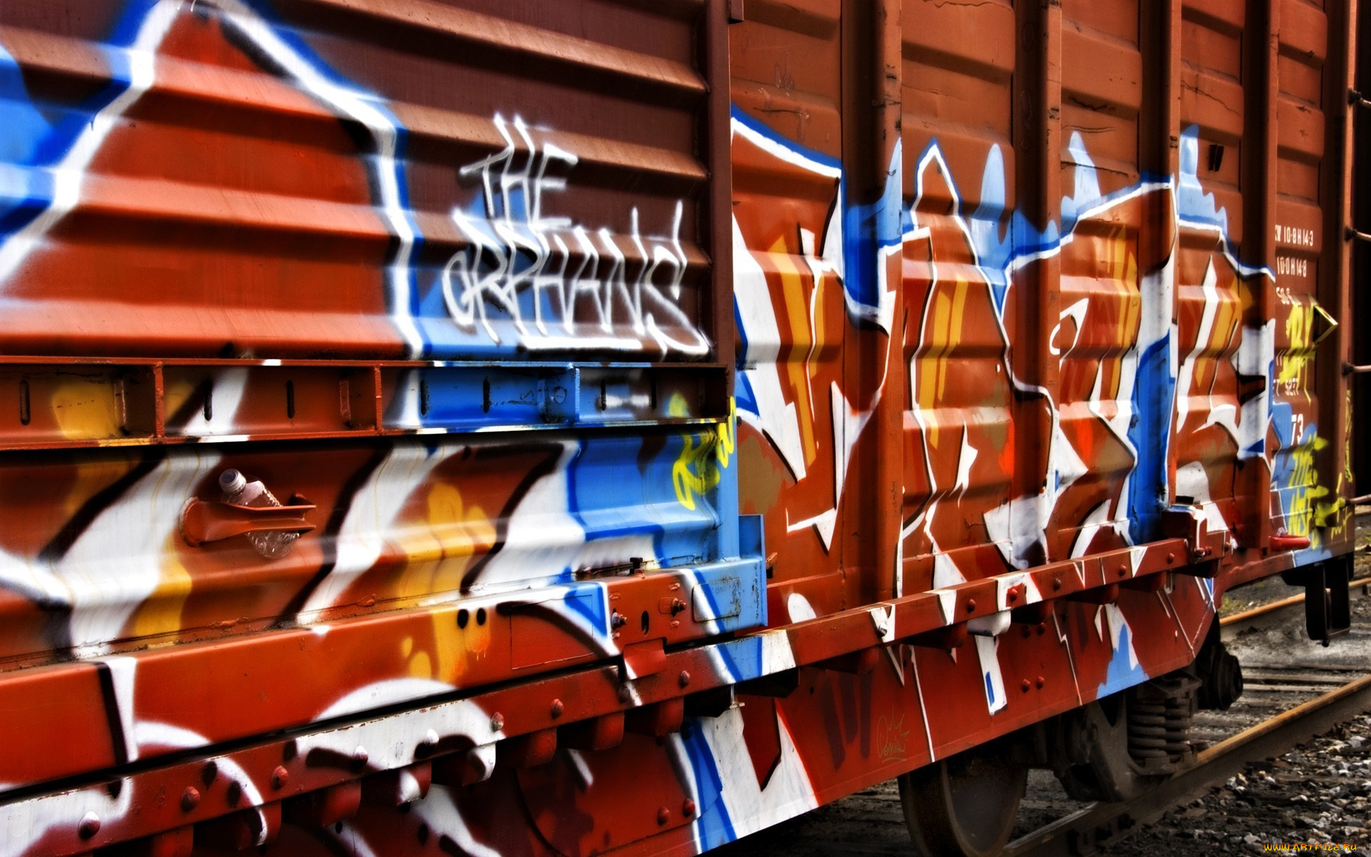 разное, граффити, вагон, поезд
