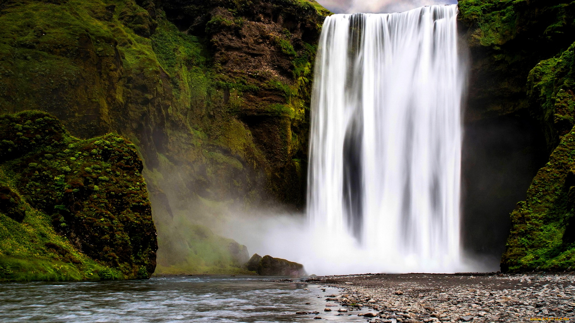 great, waterfalls, природа, водопады, водопад, река, скалы