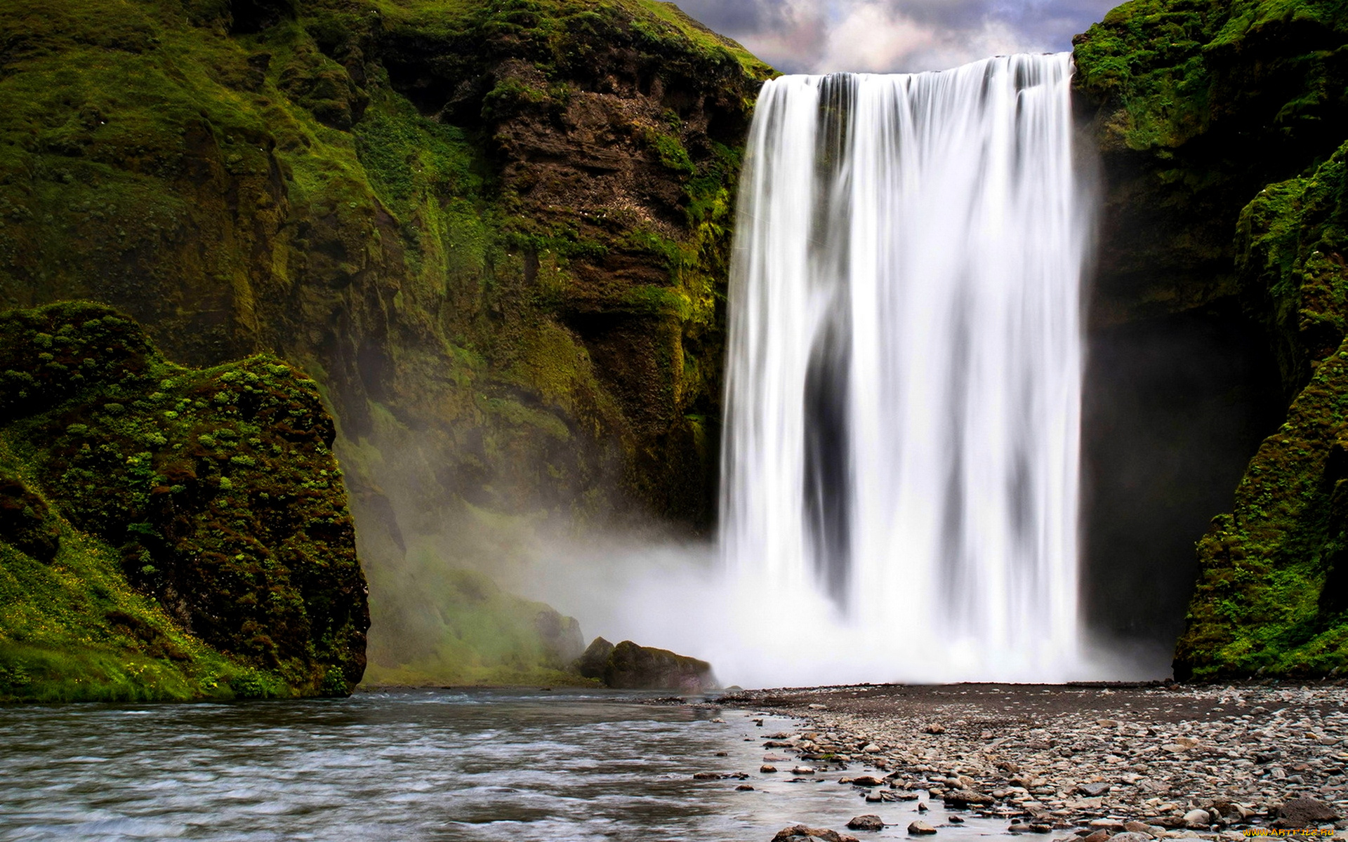 great, waterfalls, природа, водопады, водопад, река, скалы