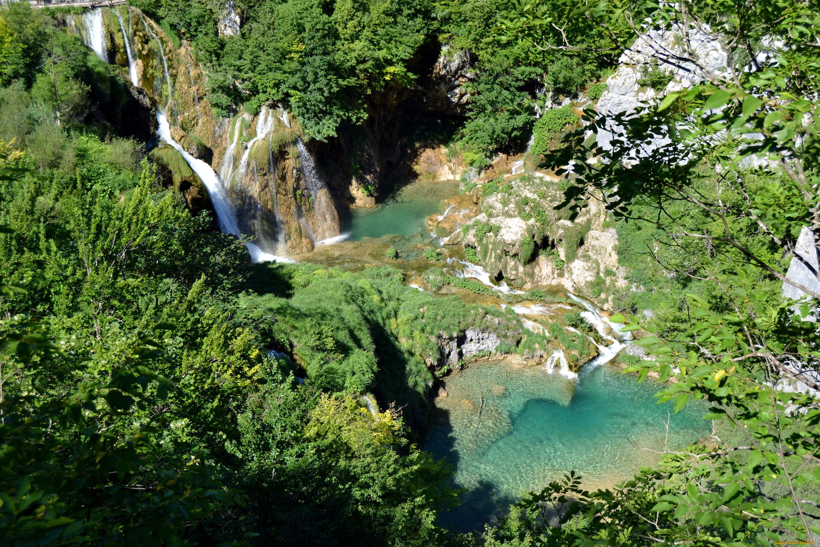 plitvicka, jezera, хорватия, природа, водопады, озеро, водопад