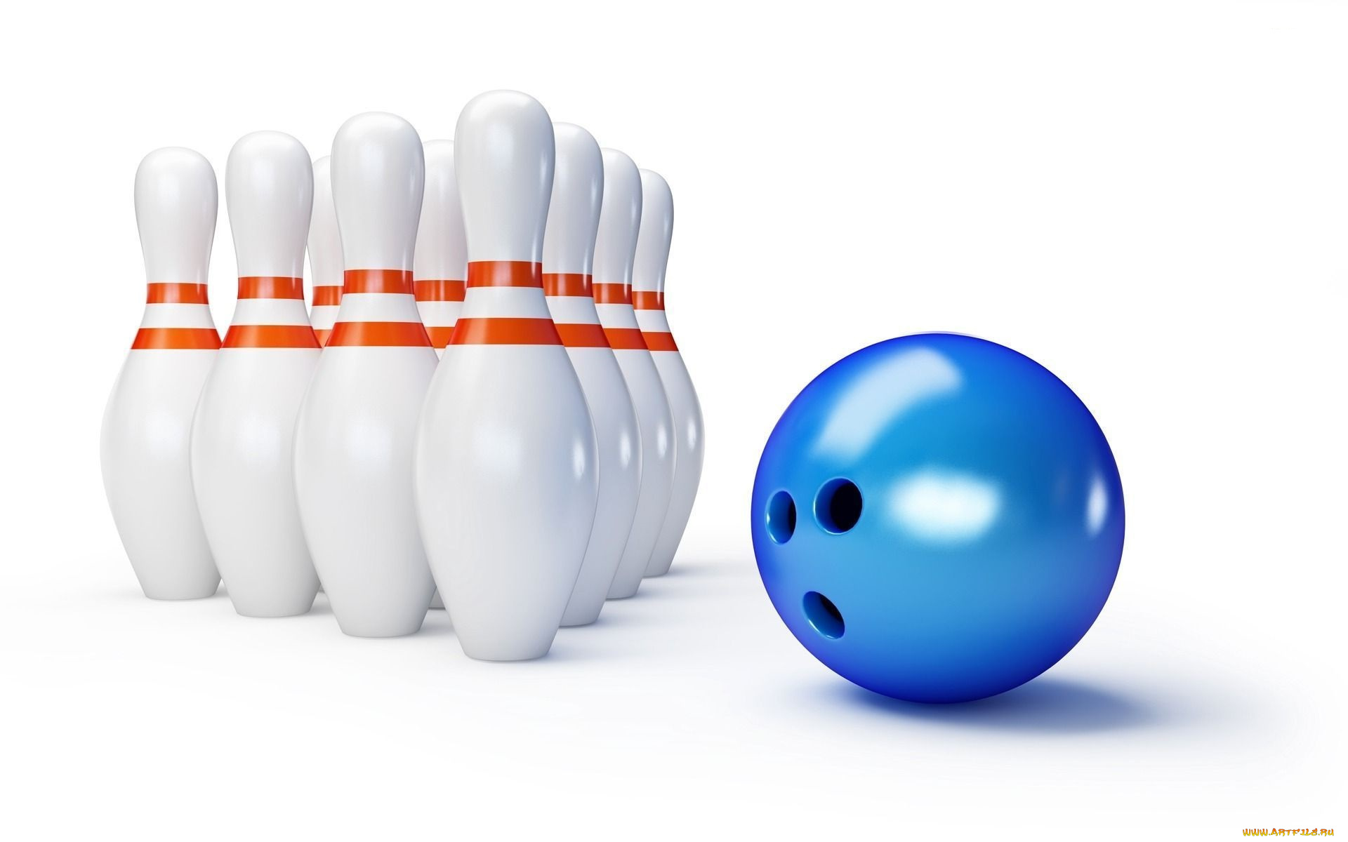 спорт, 3d, рисованные, bowling