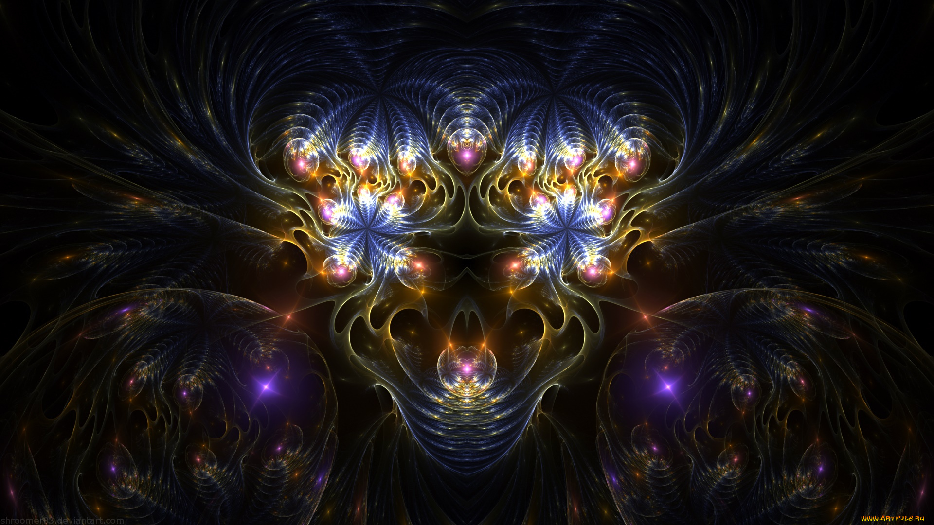 3д, графика, фракталы, , fractal, цвета, фон, узор