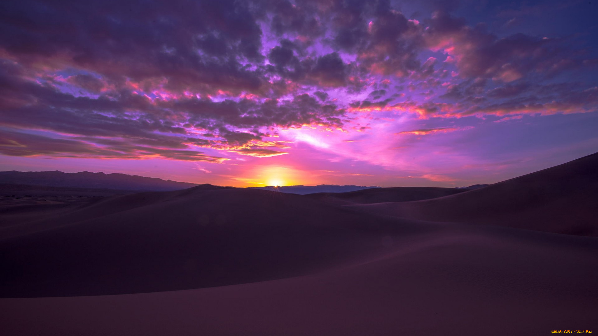 природа, восходы, закаты, дюны, пески, рассвет, пустыня