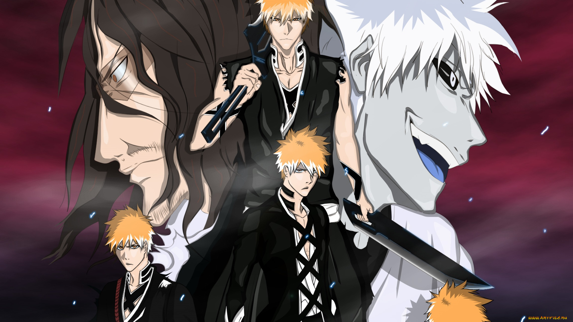 аниме, bleach, занпакто, ичиго