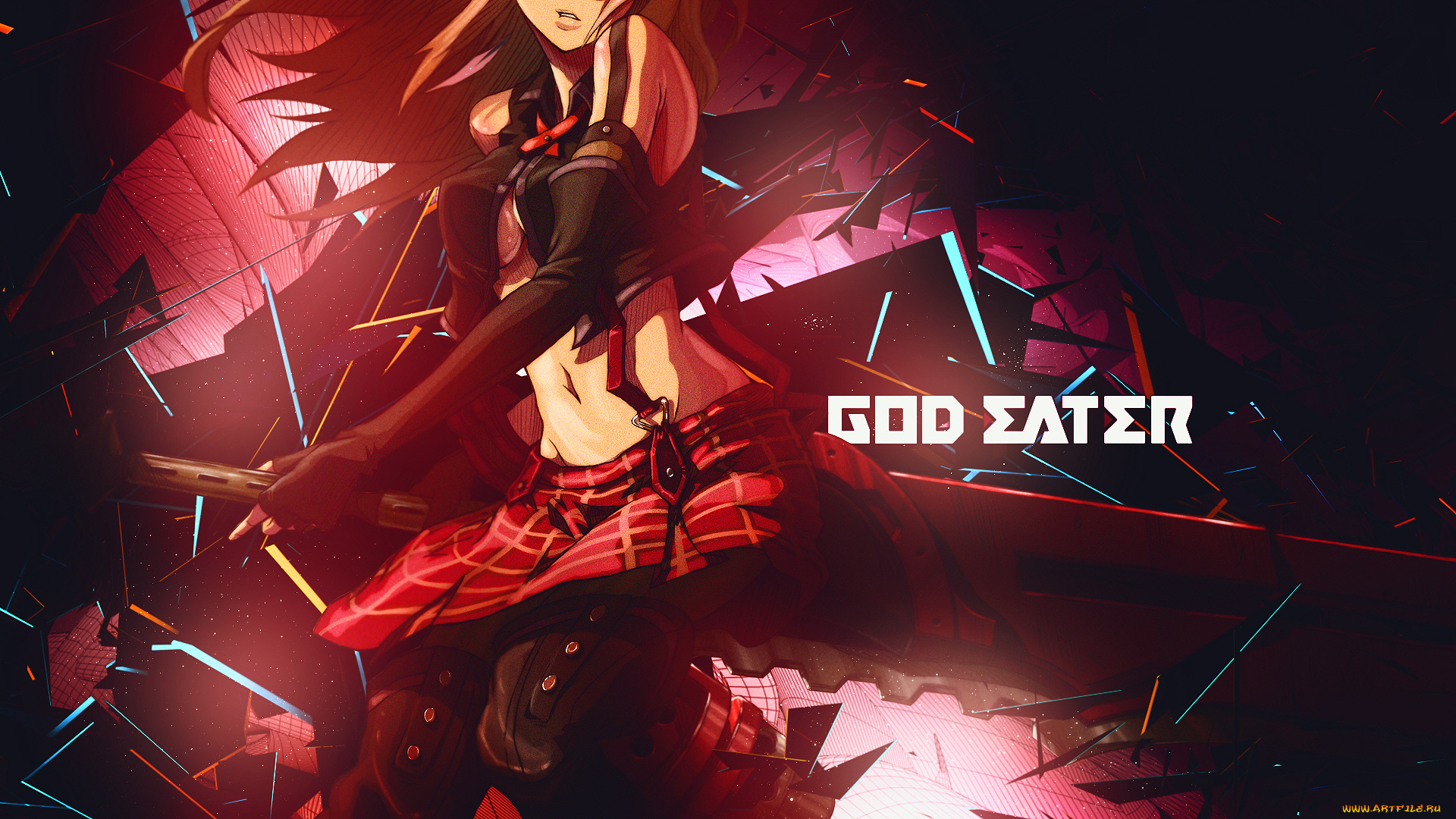 аниме, god, eater, девушка