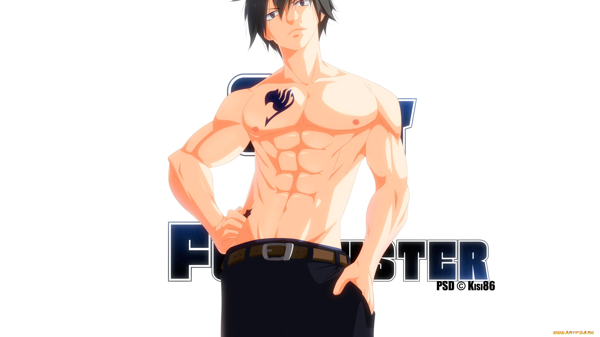 аниме, fairy, tail, грей