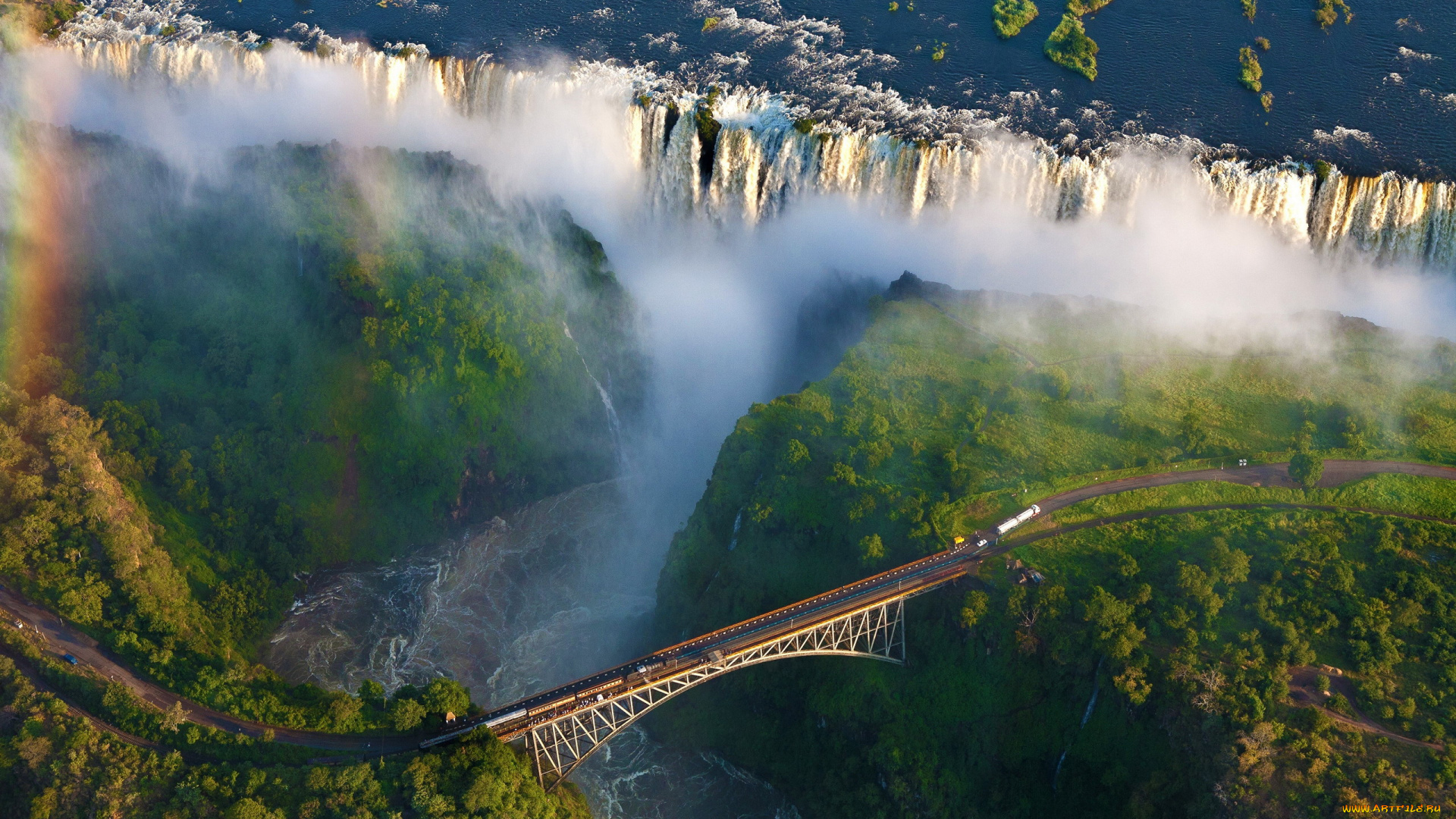 victoria, falls, africa, природа, водопады, victoria, falls