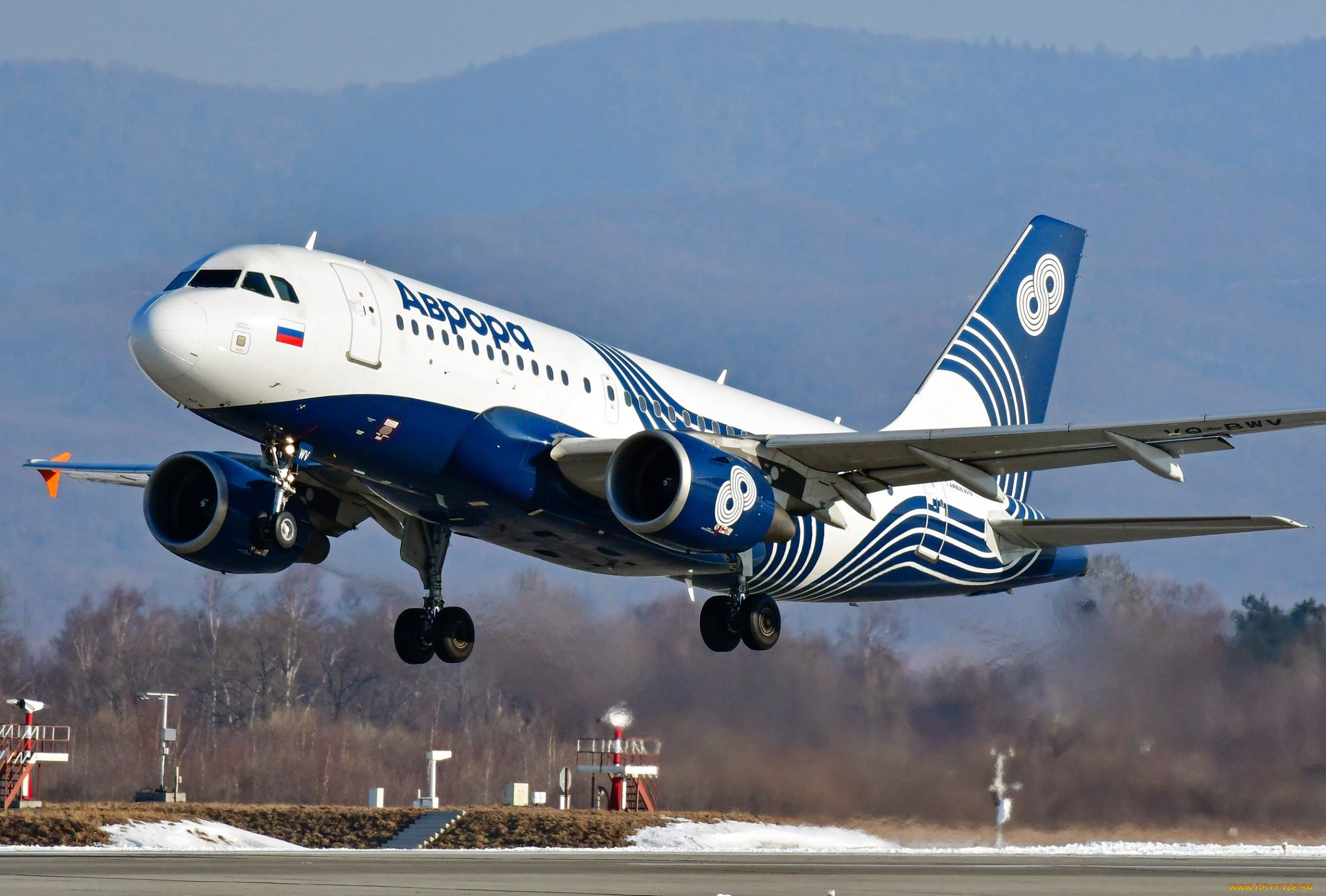 авиация, пассажирские, самолёты, самолет, airbus, a319, авиакомпания, аврора