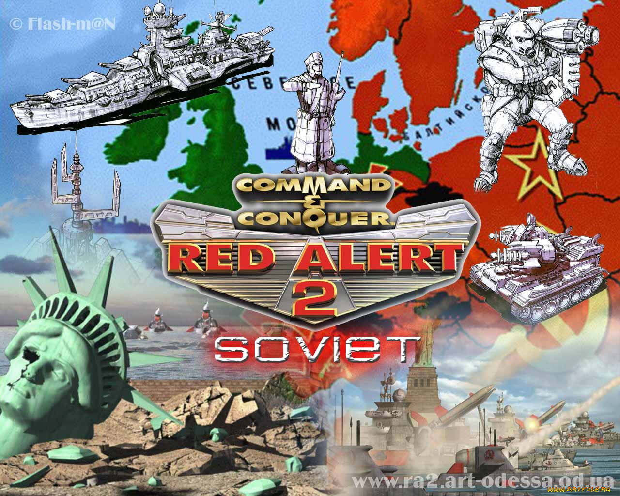 видео, игры, command, conquer, red, alert