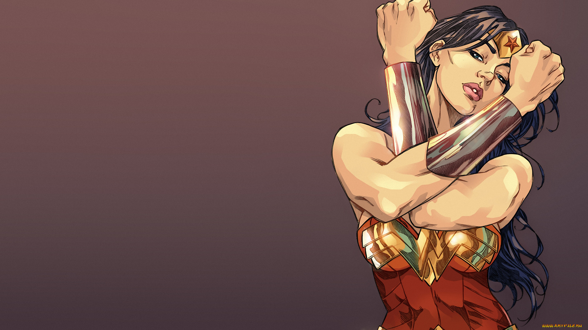 wonder, woman, by, bauriema, фэнтези, девушки