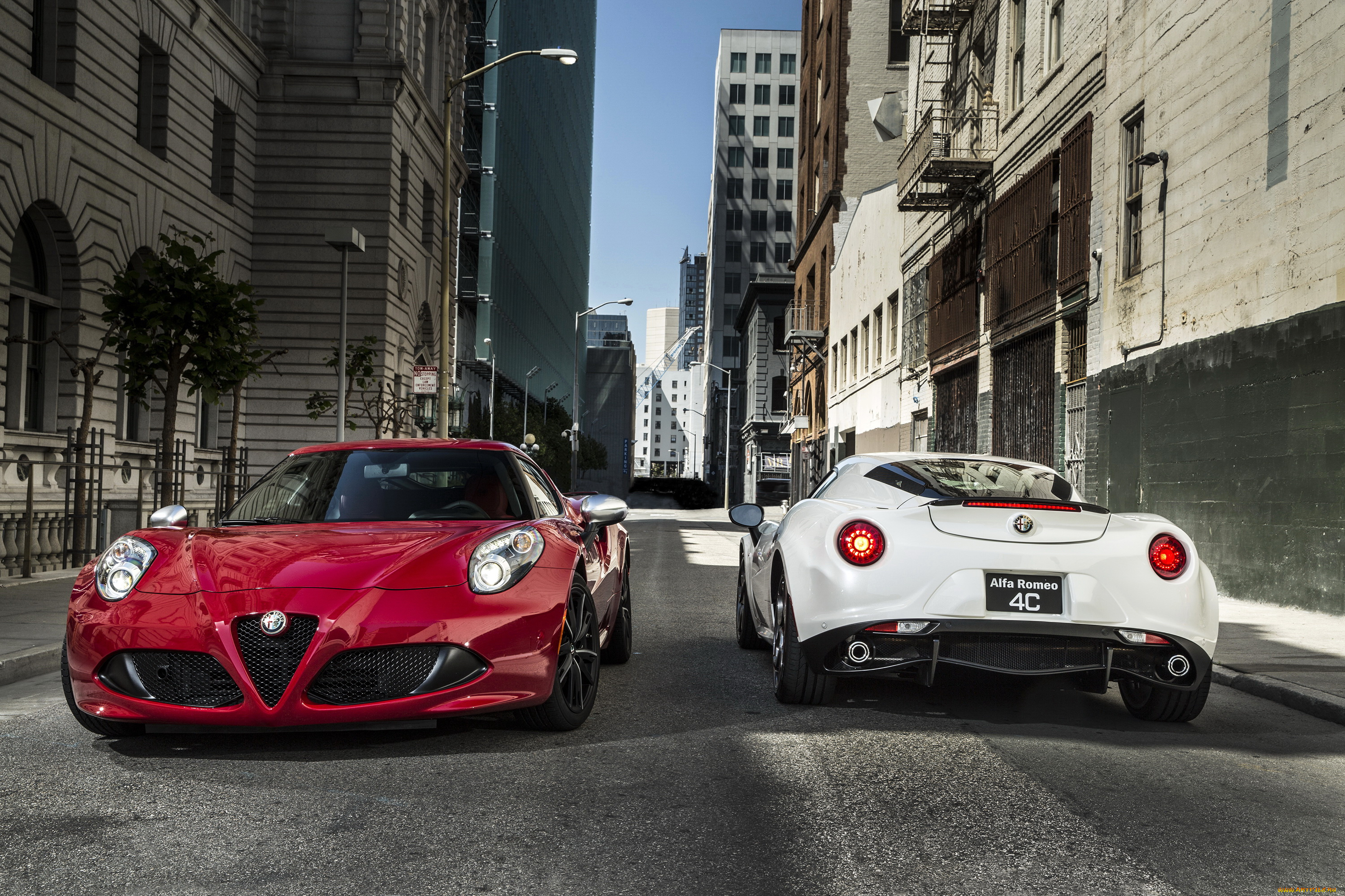 2015, alfa, romeo, 4c, автомобили, alfa, romeo, alfa, romeo, два, красный, белый, металлик