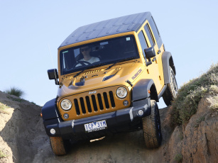 Картинка автомобили jeep x rubicon wrangler unlimited желтый 2014г jk au-spec