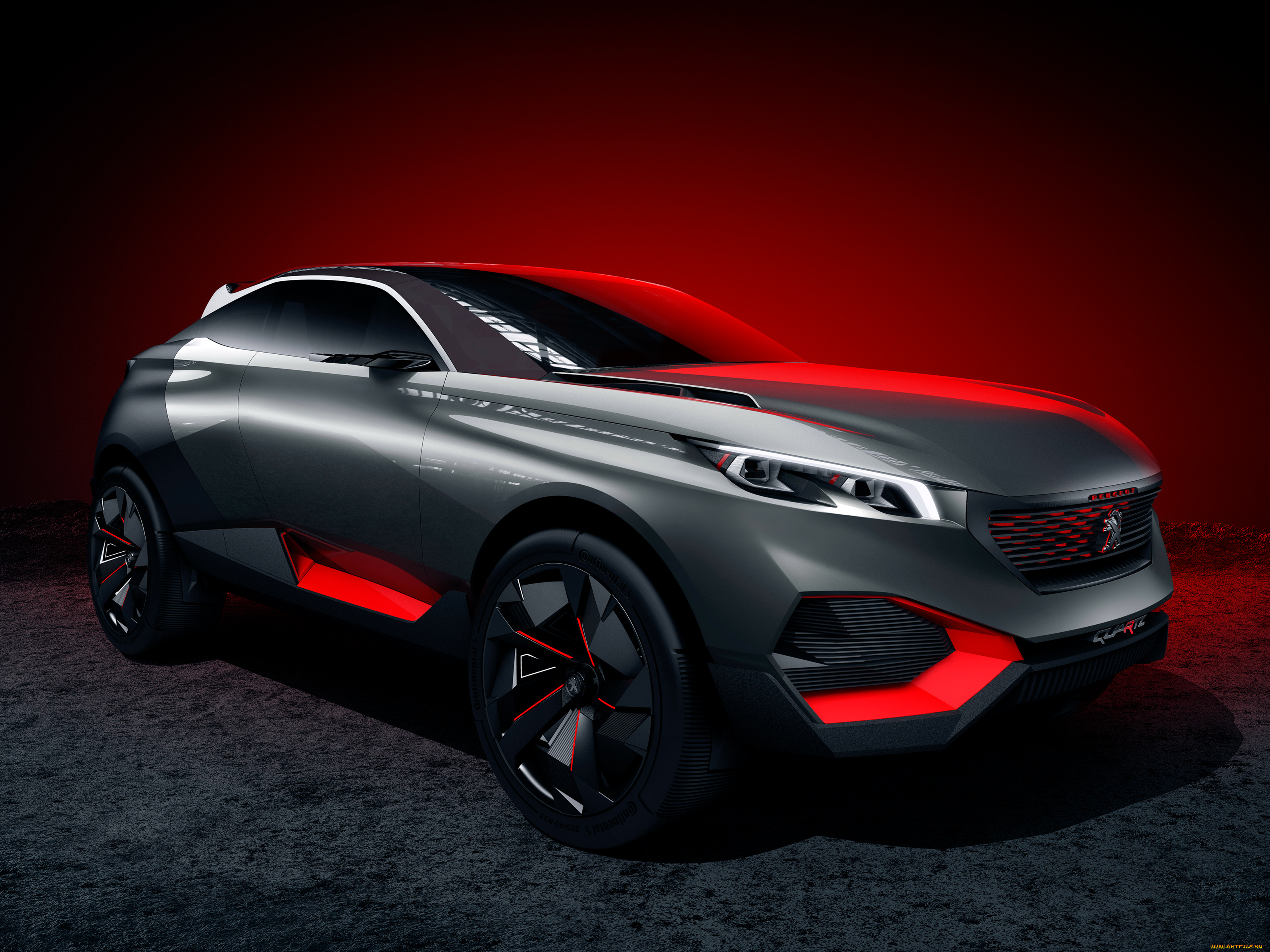 автомобили, peugeot, quartz, темный, 2014г, concept