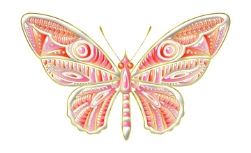 Картинка векторная+графика животные+ animals бабочка фон