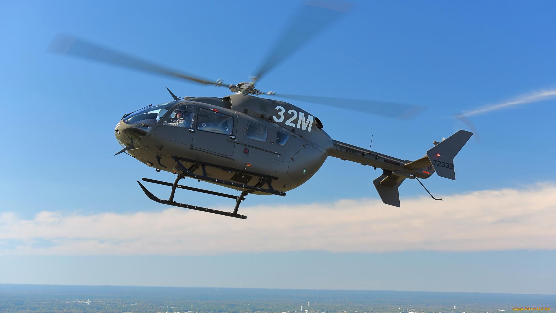 eurocopter, uh-72, lakota, авиация, вертолёты, военный, вертолет, ввс, сша, многоцелевой, легкий
